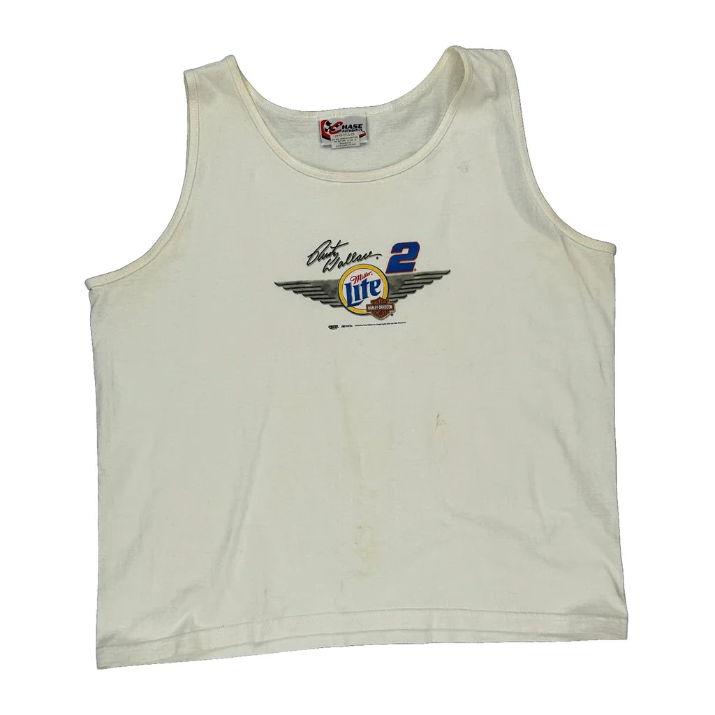 Buy Miller Lite Racing, Rusty Wallace Chase Authentics Nascar Vest - XL White Cotton Refurbished - $17.67 Miller Lite Racing, Rusty Wallace Chase Authentics Nascar Vest - XL White Cotton Refurbished - Thrifted (note: this is a term often used to describe second- refurbished available on Cerqular