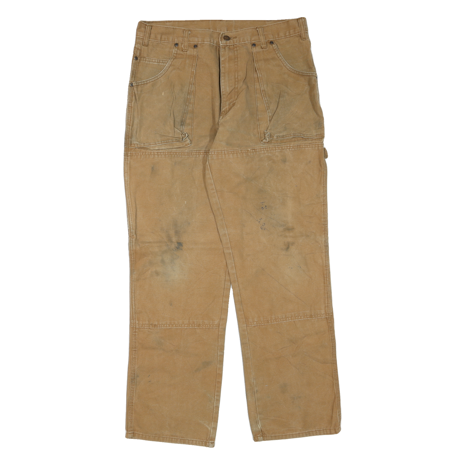 DICKIES Mens Regular Fit Straight Cotton Blend Jeans Beige W34 L32 Workwear Refurbished - N/A refurbished available on Cerqular