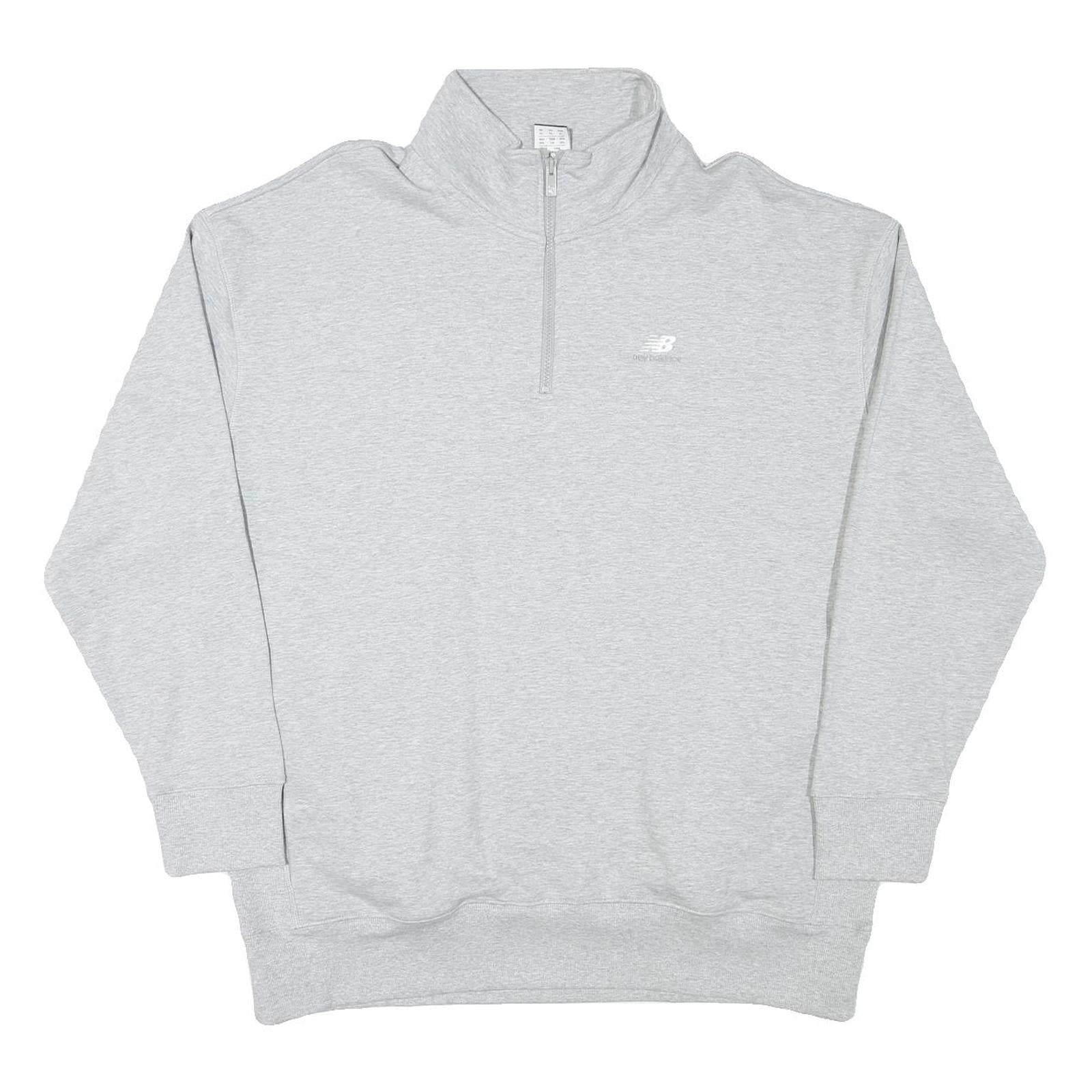 Buy NEW BALANCE Mens Grey 1/4 Zip Sweatshirt XL Cotton Blend Casual Pullover Refurbished - $33.79 NEW BALANCE Mens Grey 1/4 Zip Sweatshirt XL Cotton Blend Casual Pullover Refurbished - N/A refurbished available on Cerqular