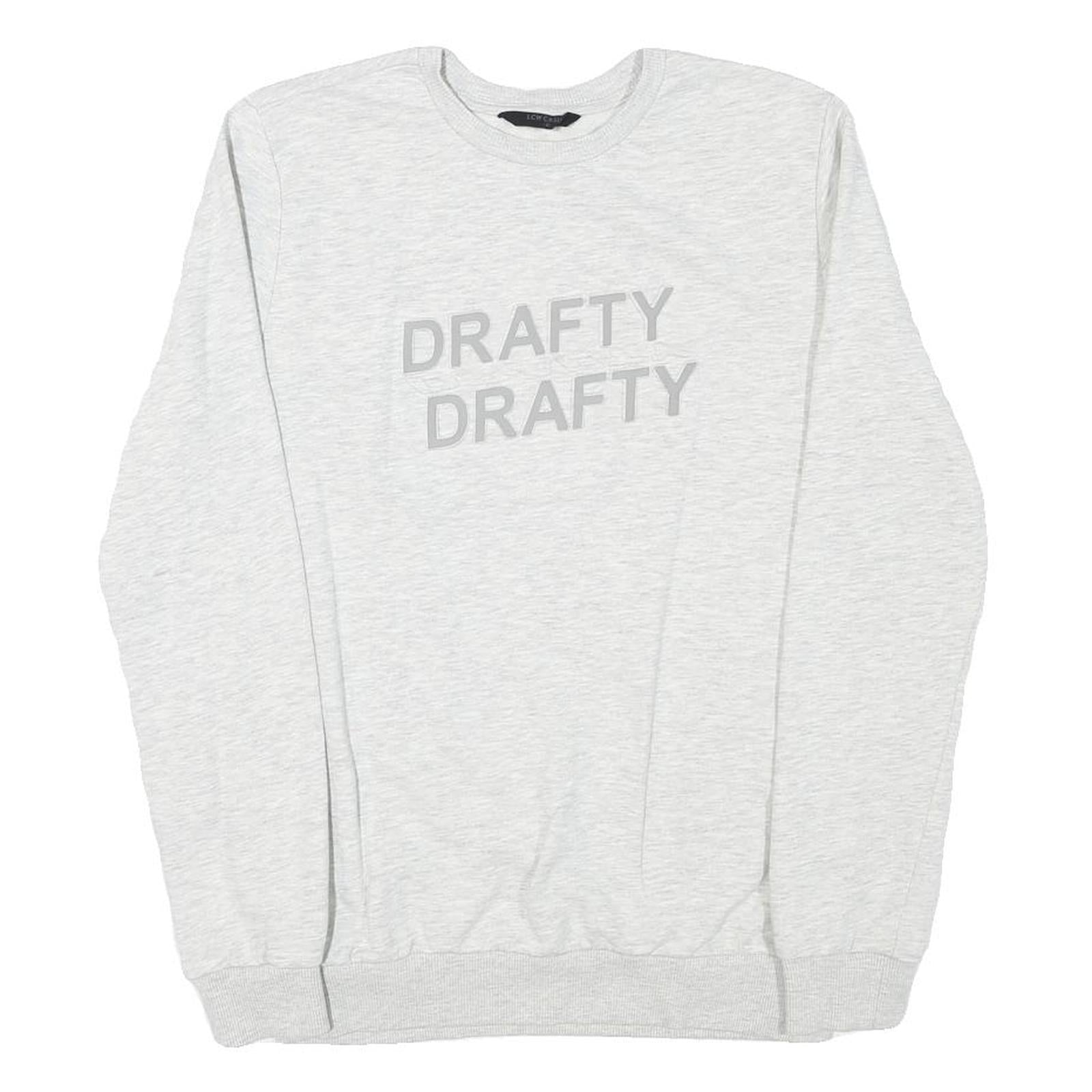 LCW CASUAL Mens Light Grey Sweatshirt S Crew Neck Cotton Blend Casual Pullover Refurbished - N/A refurbished available on Cerqular