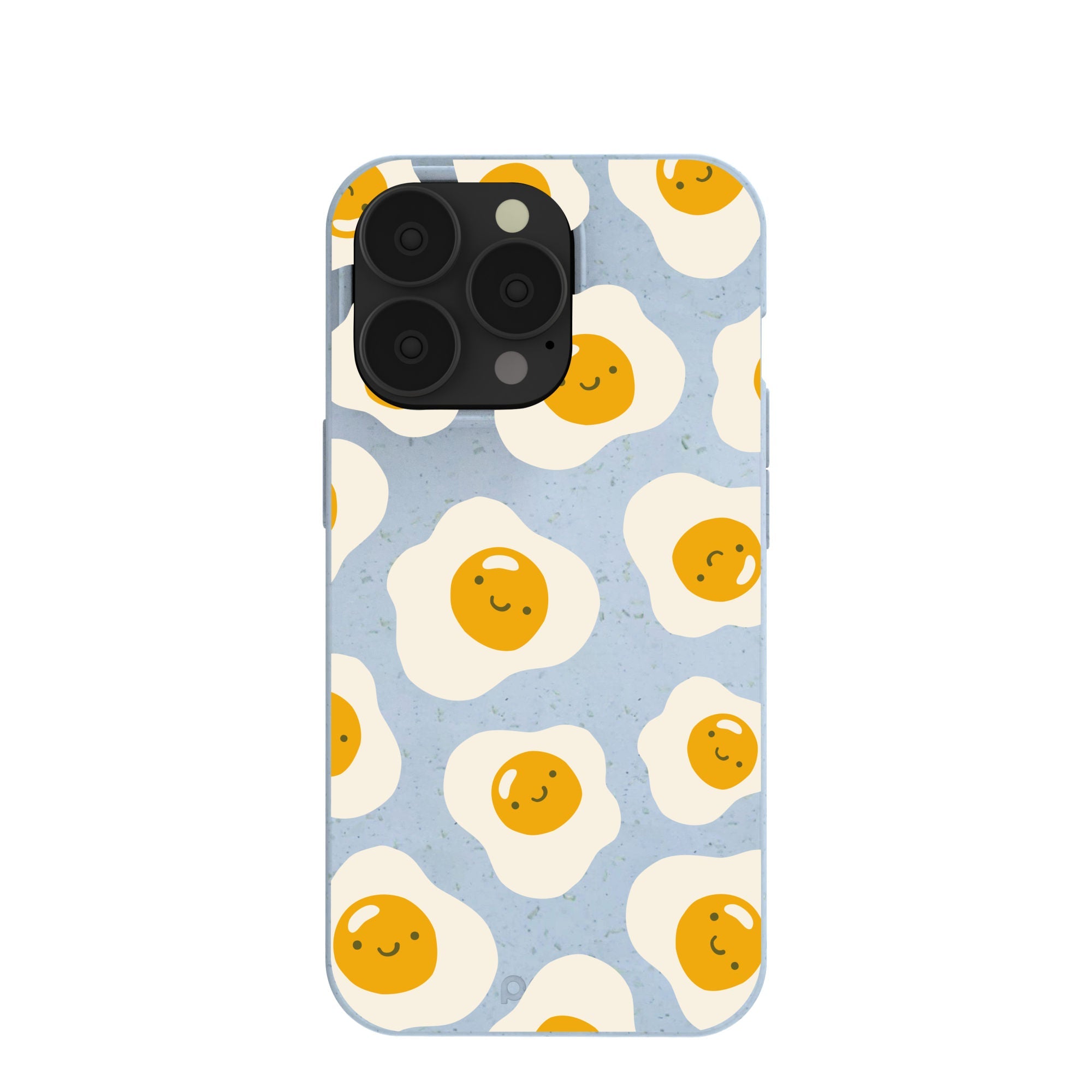 Powder Blue Sunny Side Up iPhone 13 Pro Case Refurbished - Pela Case refurbished available on Cerqular