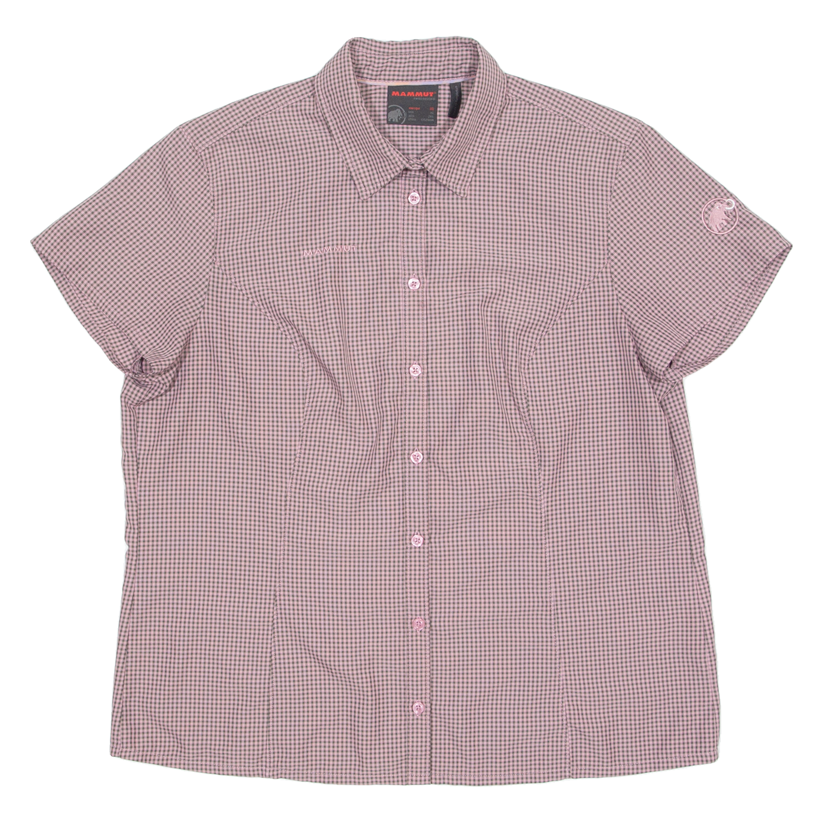 MAMMUT Womens Shirt Pink Gingham XL Refurbished - N/A refurbished available on Cerqular