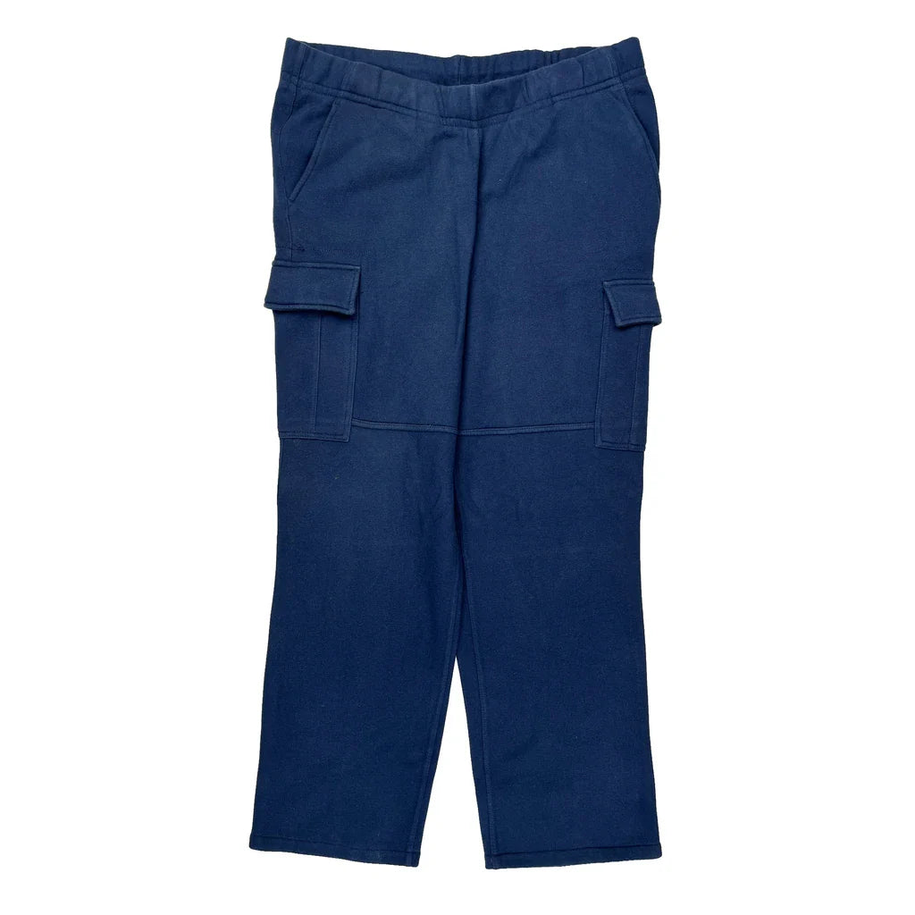 Nike Cargo Joggers - XL Blue Cotton Refurbished - Thrifted (note: this is a term often used to describe second- refurbished available on Cerqular