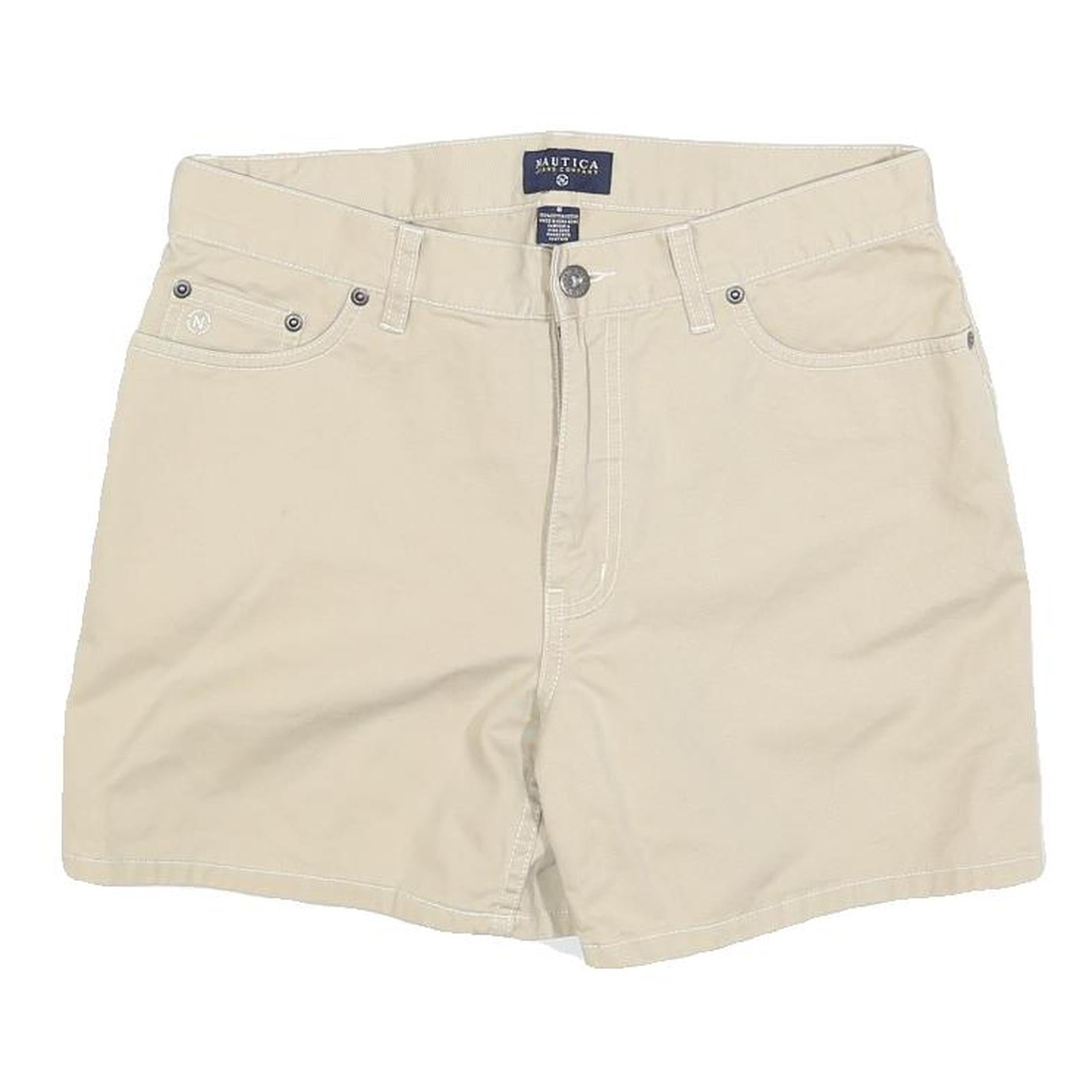 NAUTICA Womens Shorts Beige Casual Plain M W30 Cotton Blend Comfort Style Refurbished - N/A refurbished available on Cerqular