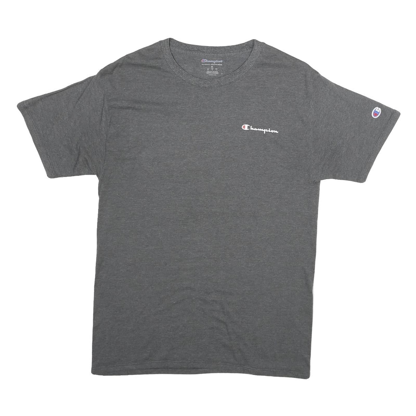 CHAMPION Mens Grey Graphic T-Shirt M Short Sleeve Crew Neck Cotton Casual Refurbished - N/A refurbished available on Cerqular