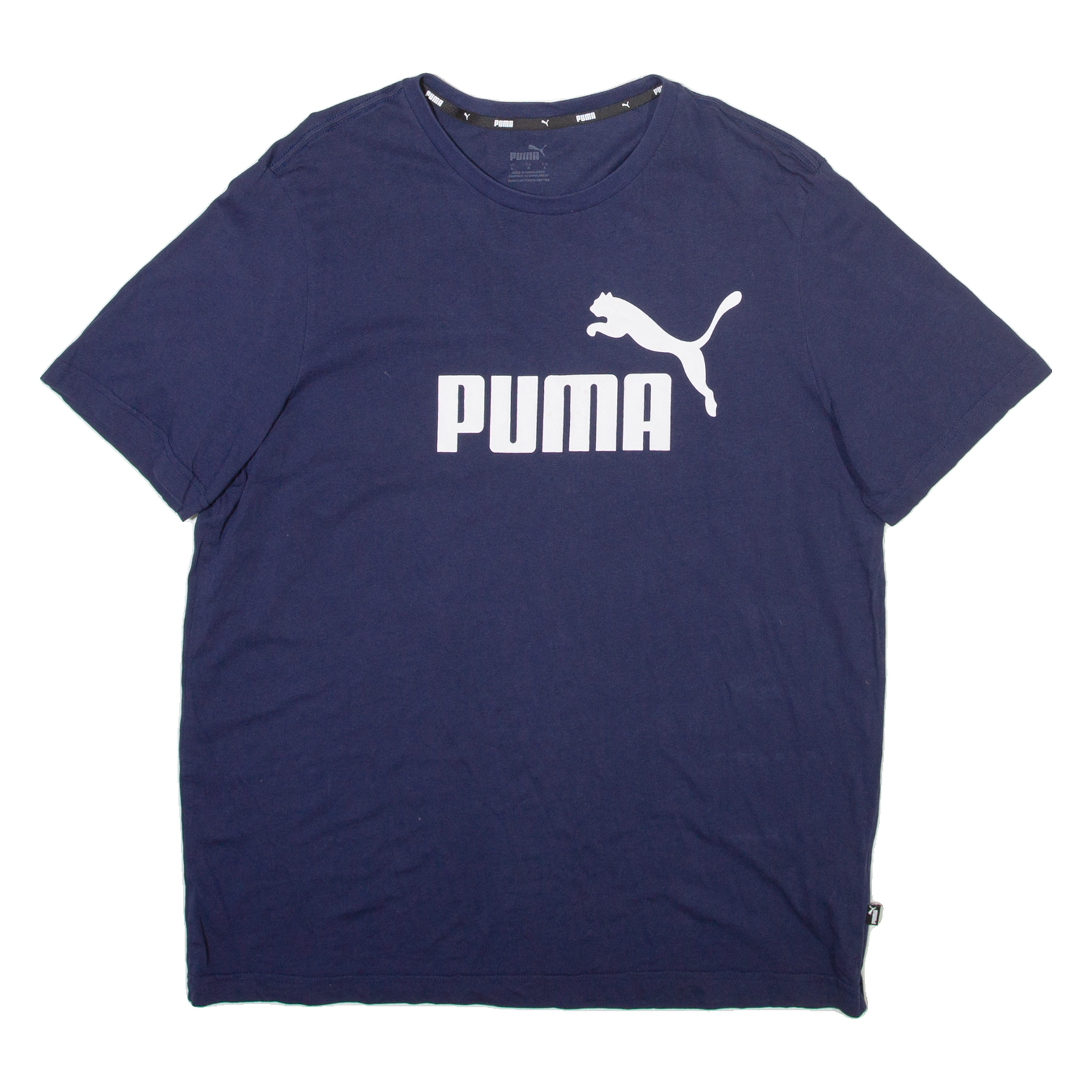 PUMA Mens T-Shirt Blue Crew Neck L Refurbished - N/A refurbished available on Cerqular