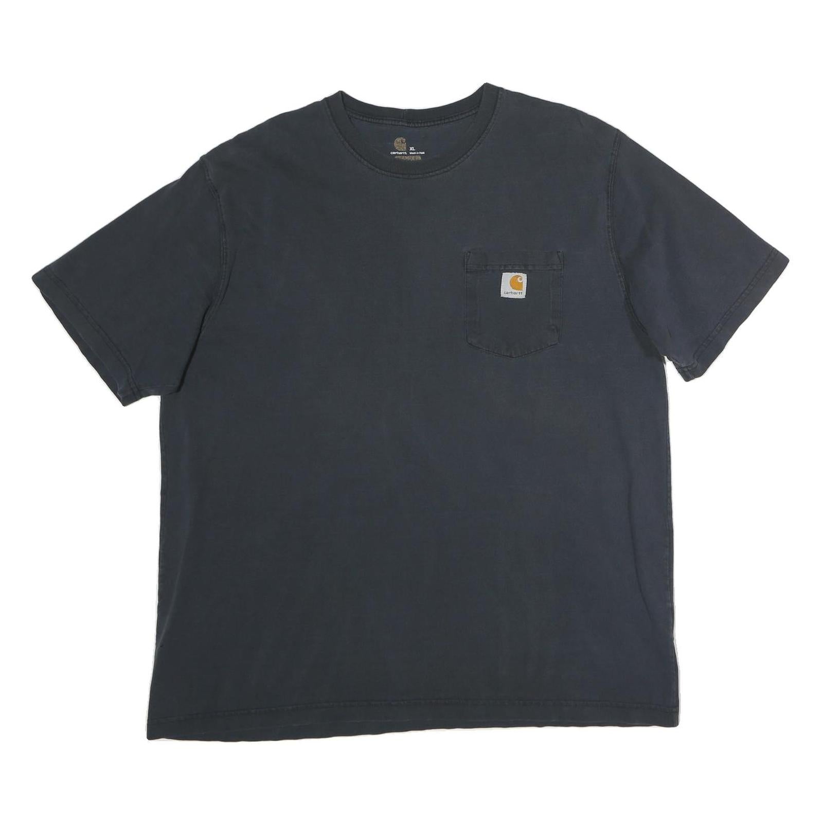 CARHARTT Mens Black Pocket T-Shirt XL Short Sleeve Crew Neck Classic Casual Wear Refurbished - N/A refurbished available on Cerqular