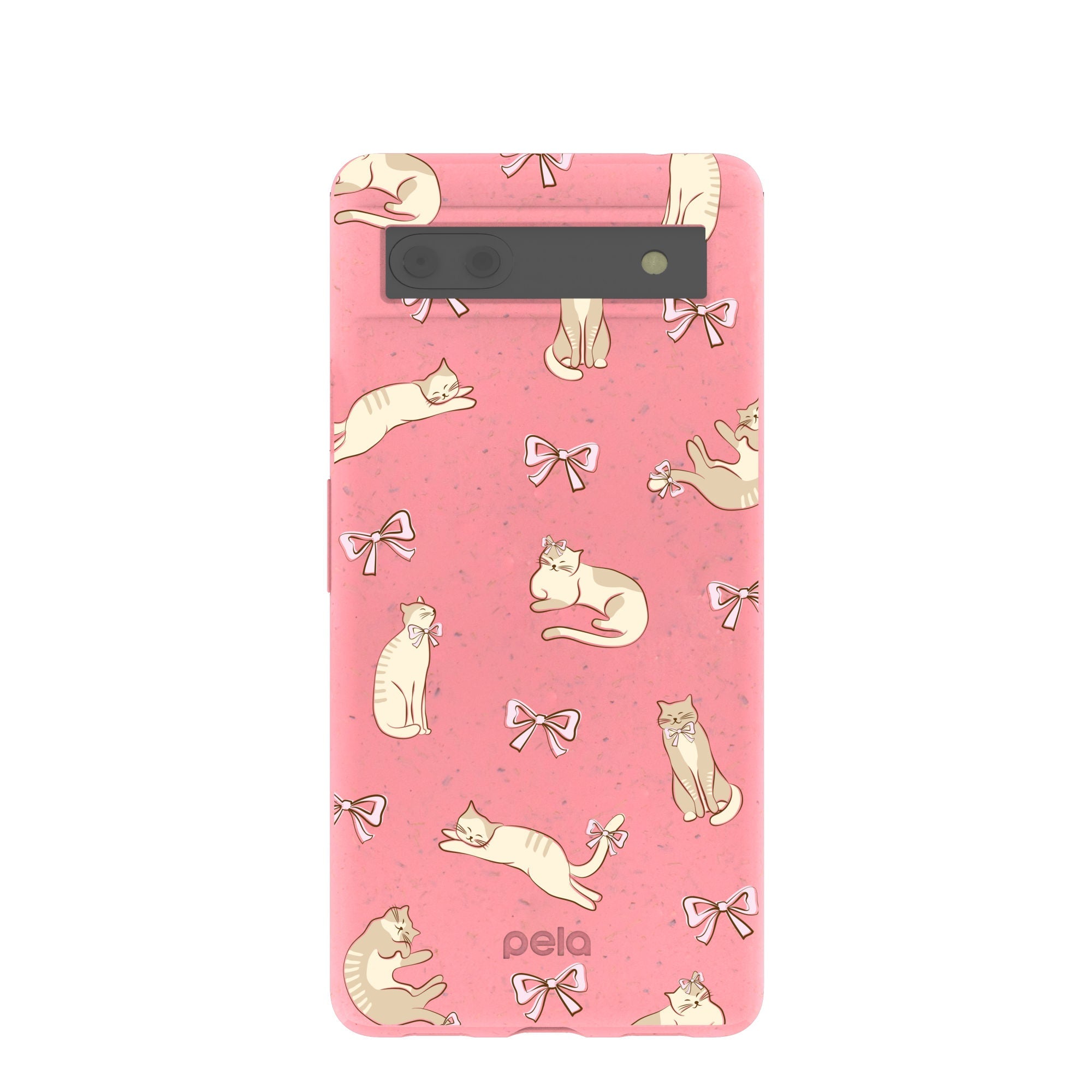 Buy Bubblegum Pink Purrfection Google Pixel 6a Case Refurbished - $65.00 Bubblegum Pink Purrfection Google Pixel 6a Case Refurbished - Pela Case refurbished available on Cerqular
