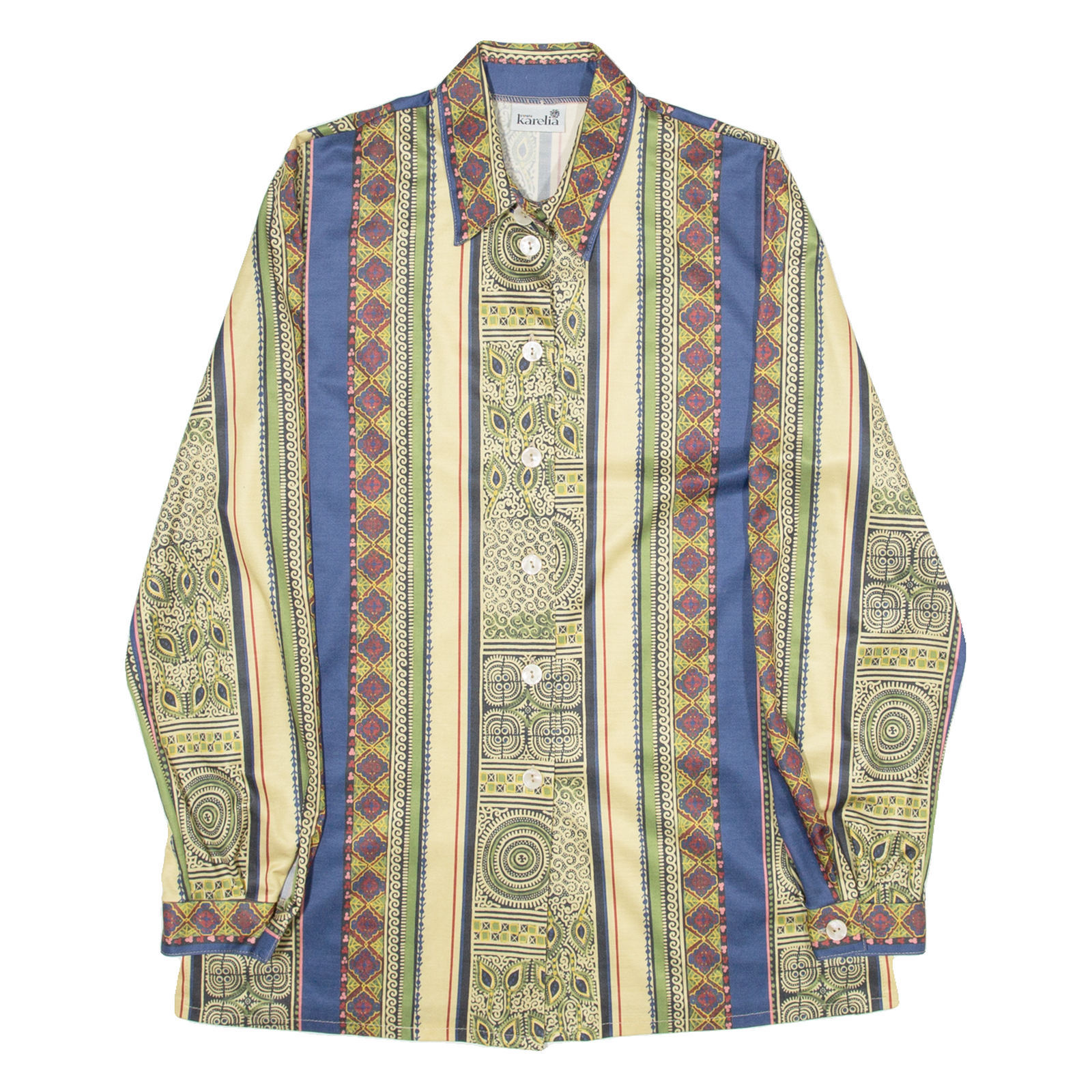 FINN KARELIA Womens Shirt Grey Long Sleeve M Refurbished - N/A refurbished available on Cerqular