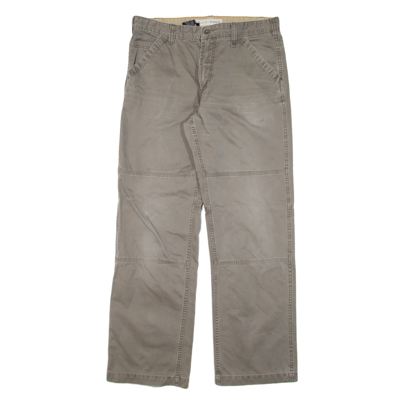 ALCW Mens Trousers Grey Regular Straight W36 L34 Refurbished - N/A refurbished available on Cerqular