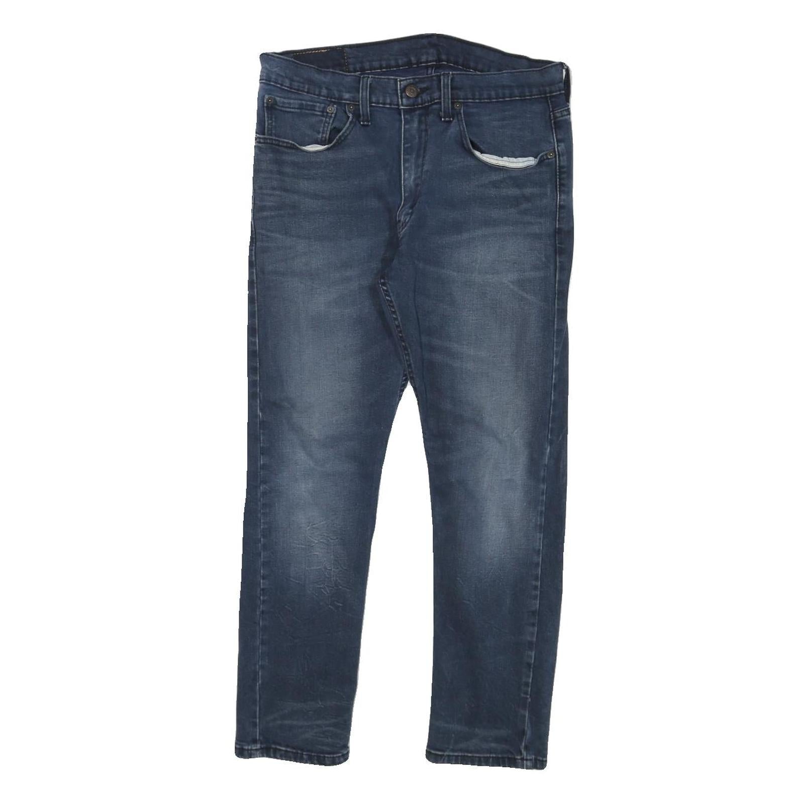 LEVI'S 512 Tapered Mens Jeans Blue Slim Denim Medium W31 L27 Classic Zip Fit Refurbished - N/A refurbished available on Cerqular