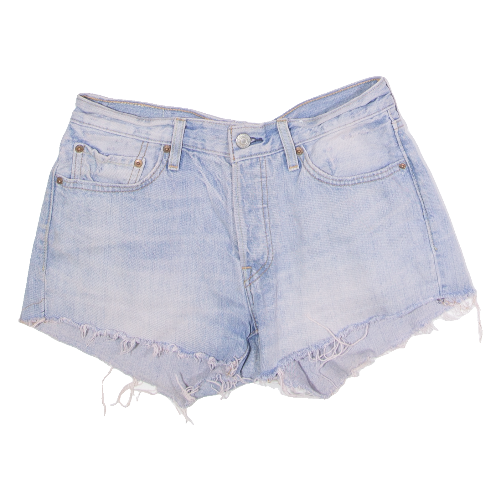 LEVI'S Womens Denim Shorts Blue XS W26 Refurbished - N/A refurbished available on Cerqular