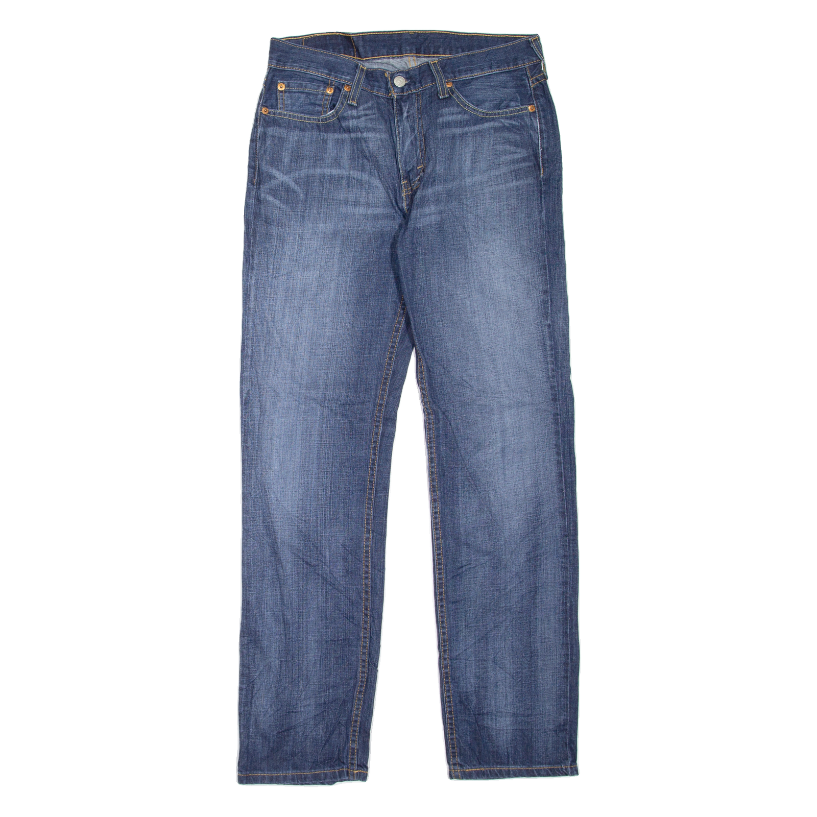 LEVI'S 514 Jeans Mens Blue Slim Straight Stone Wash W30 L32 Refurbished - N/A refurbished available on Cerqular