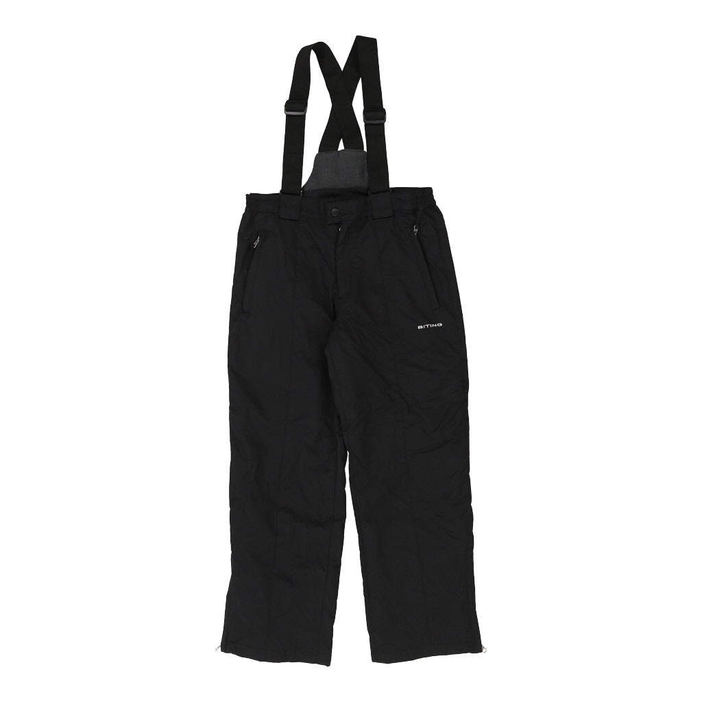 Age 12 Biting Ski Trousers - 30W 26L Black Polyamide Refurbished - Thrifted (note: this is a term often used to describe second- refurbished available on Cerqular
