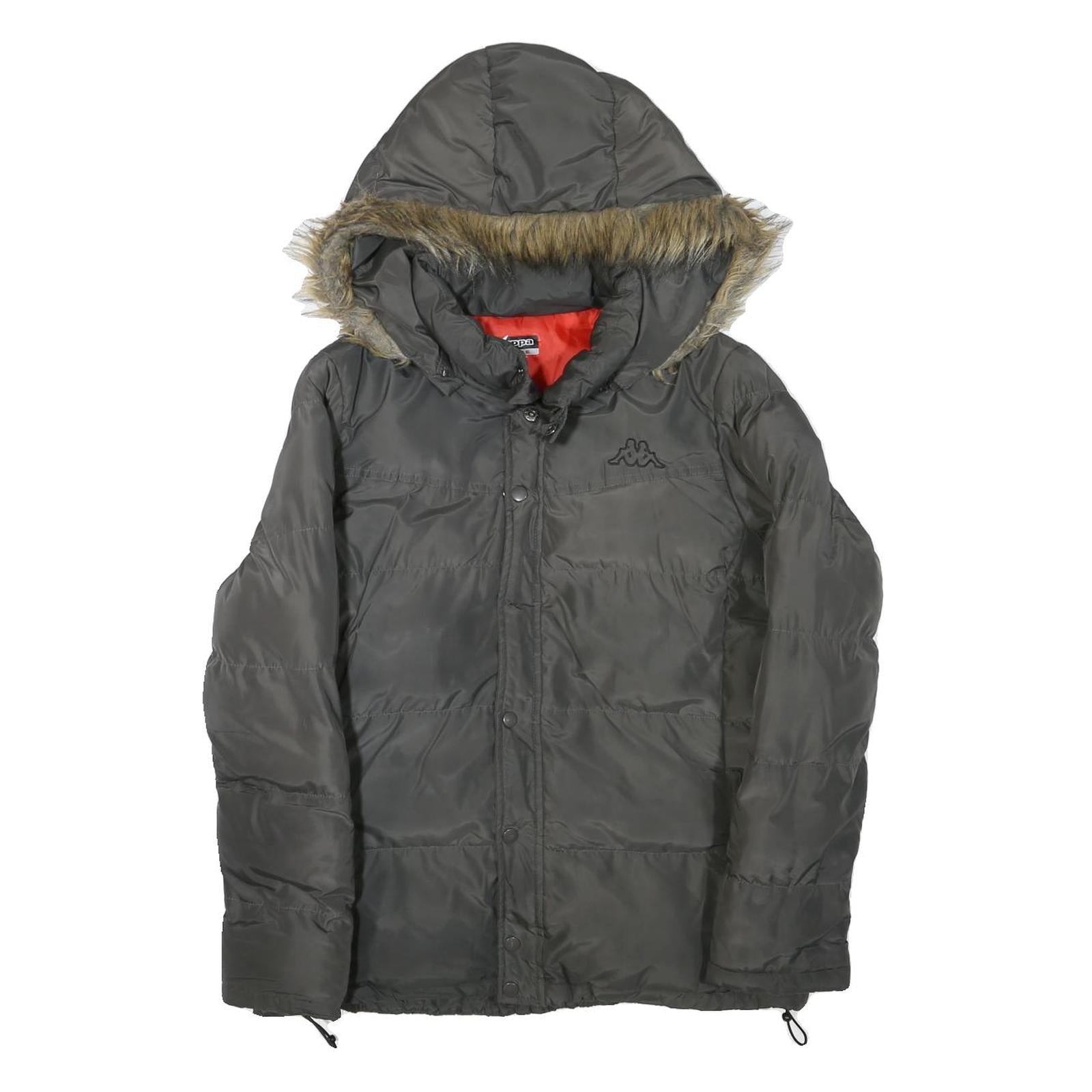 Buy KAPPA Womens Grey Faux Fur Hooded Zip Jacket L Polyester Blend Puffer Warm Refurbished - $50.69 KAPPA Womens Grey Faux Fur Hooded Zip Jacket L Polyester Blend Puffer Warm Refurbished - N/A refurbished available on Cerqular