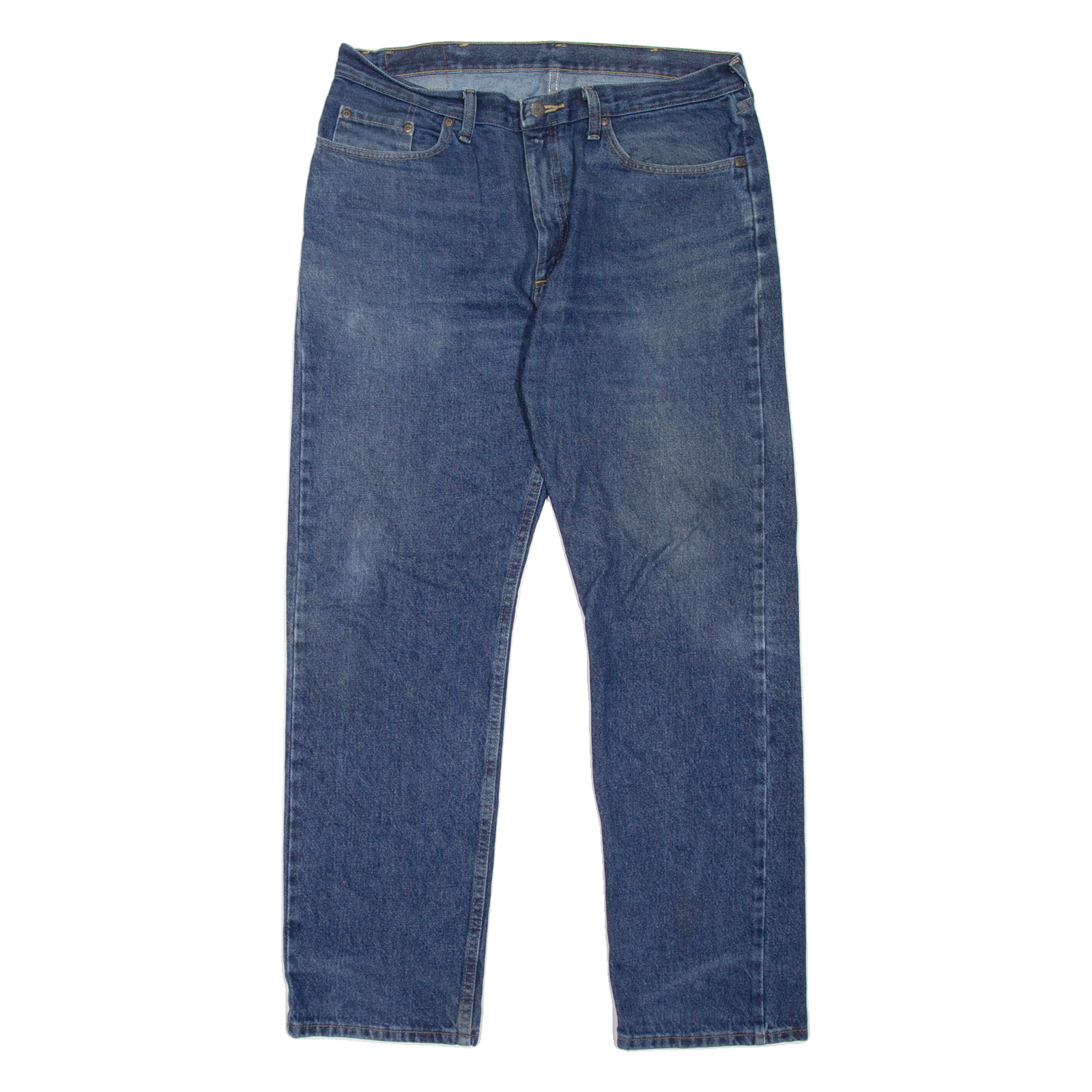WRANGLER Mens Jeans Blue Regular Straight Stone Wash W36 L32 Refurbished - N/A refurbished available on Cerqular