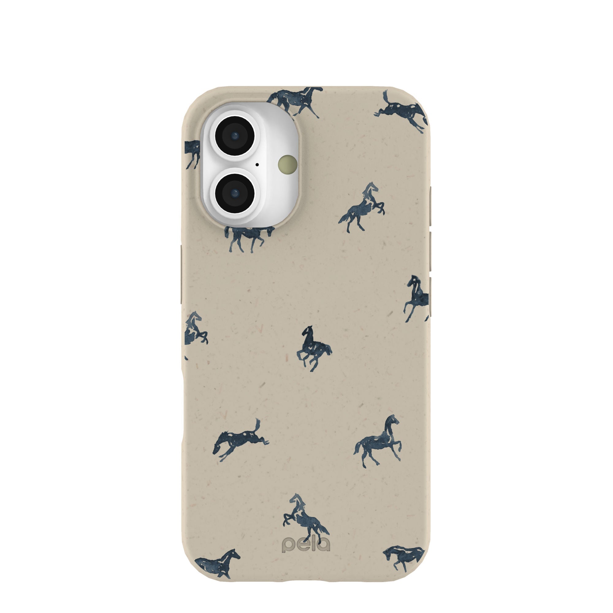 London Fog Mini Horses iPhone 16 Case Refurbished - Pela Case refurbished available on Cerqular