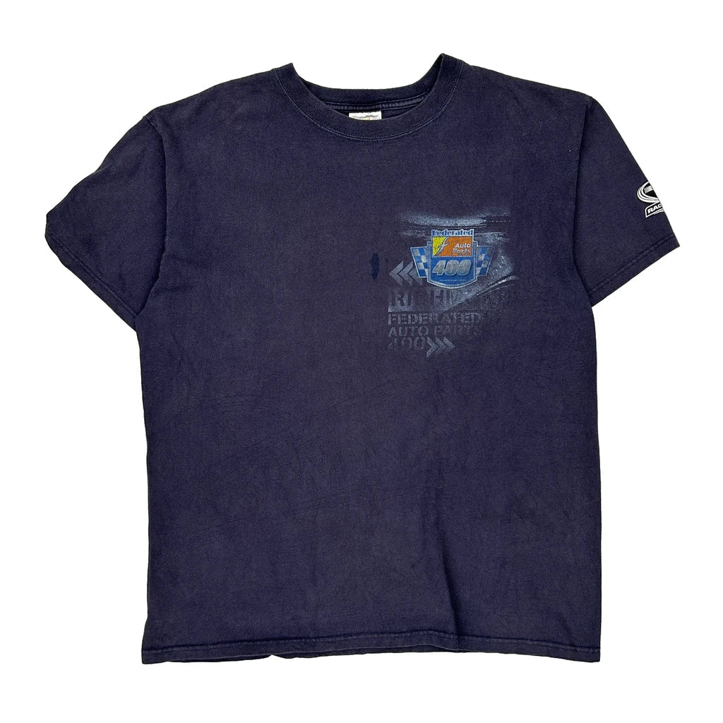 Federated Auto Parts 400 Chase Authentics Nascar T-Shirt - Large Purple Cotton Refurbished - Thrifted (note: this is a term often used to describe second- refurbished available on Cerqular