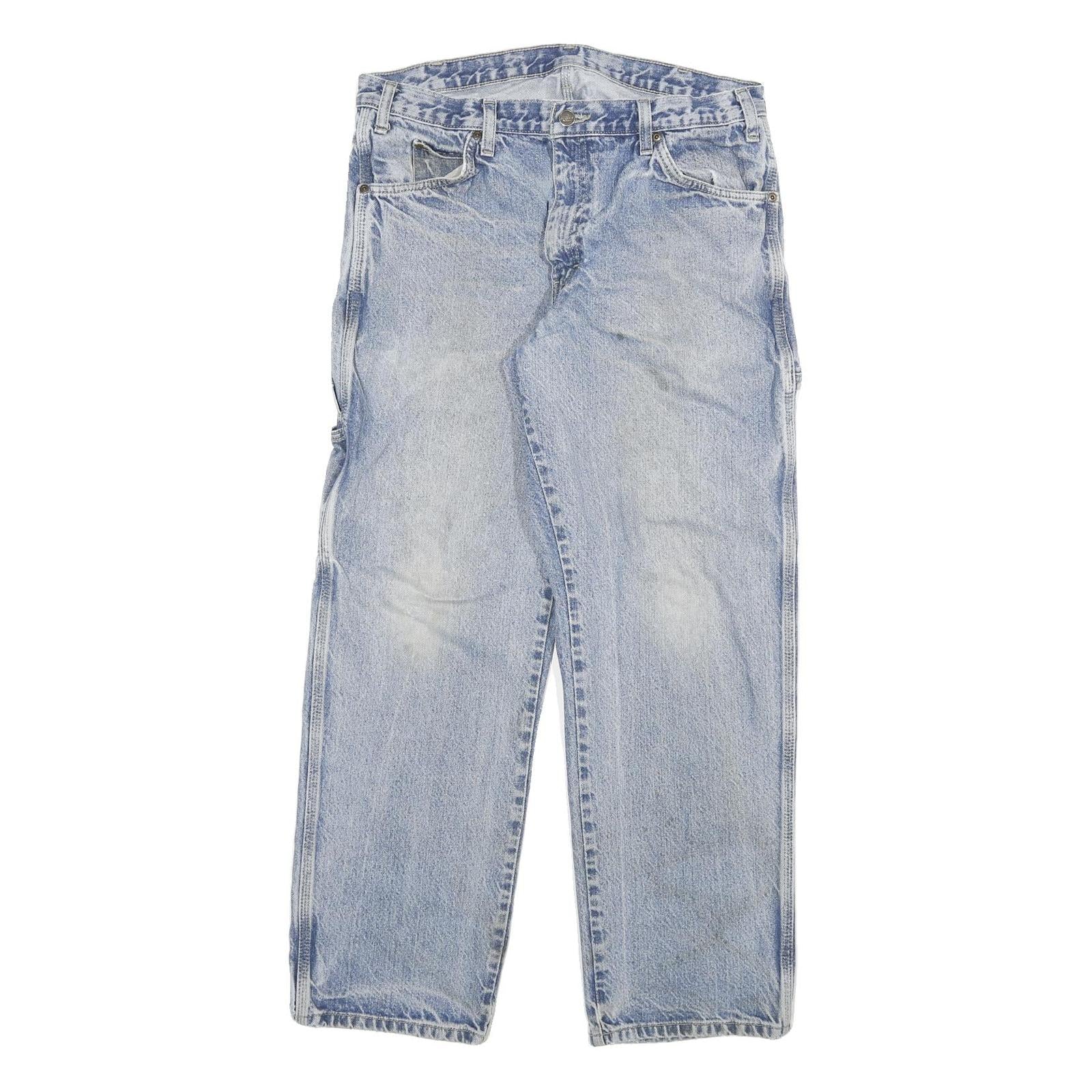 Buy DICKIES Mens Regular Blue Denim Cotton Blend Jeans W32 L29 Workwear Zip Closure Refurbished - $33.79 DICKIES Mens Regular Blue Denim Cotton Blend Jeans W32 L29 Workwear Zip Closure Refurbished - N/A refurbished available on Cerqular