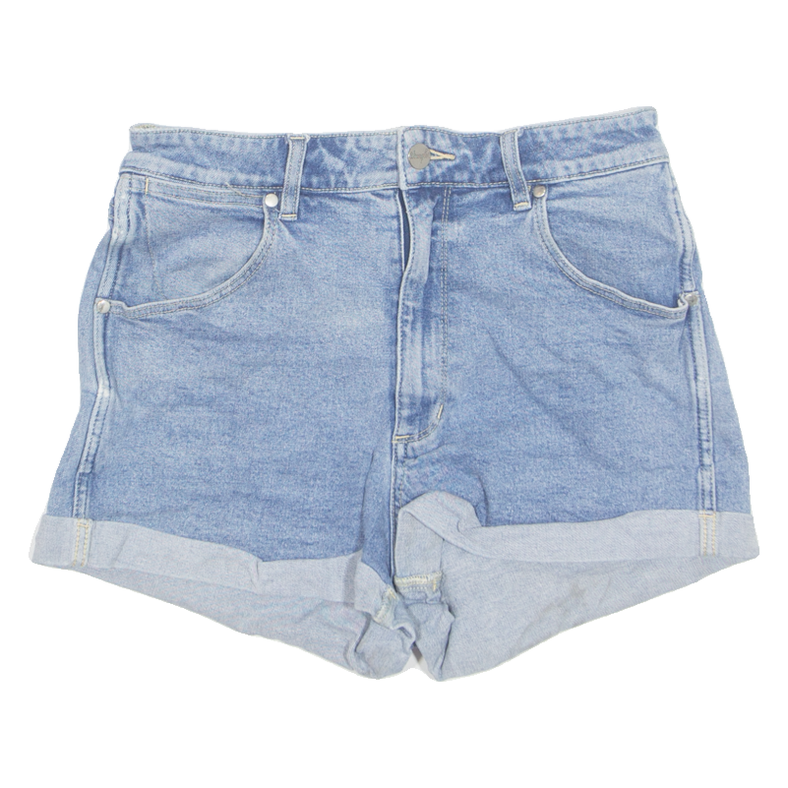 Buy WRANGLER Turn Up Womens Denim Shorts Blue M W30 Refurbished - $23.39 WRANGLER Turn Up Womens Denim Shorts Blue M W30 Refurbished - N/A refurbished available on Cerqular