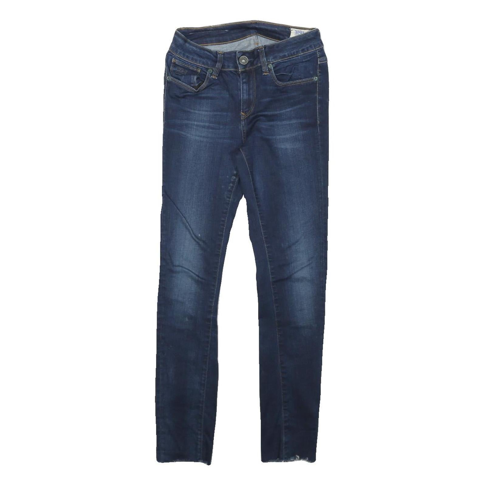 G-STAR Womens Jeans Blue Slim Skinny Denim Medium W24 L26 Classic Zip Pocket Refurbished - N/A refurbished available on Cerqular