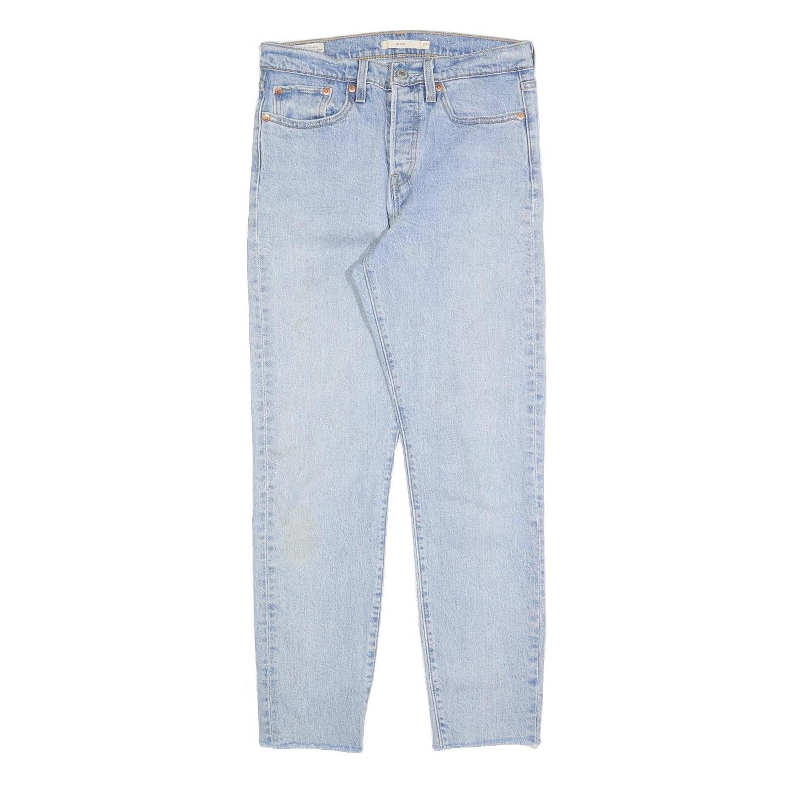 LEVI'S Womens Jeans Blue Slim Skinny Denim Light W27 L27 Button Cotton Blend Refurbished - N/A refurbished available on Cerqular