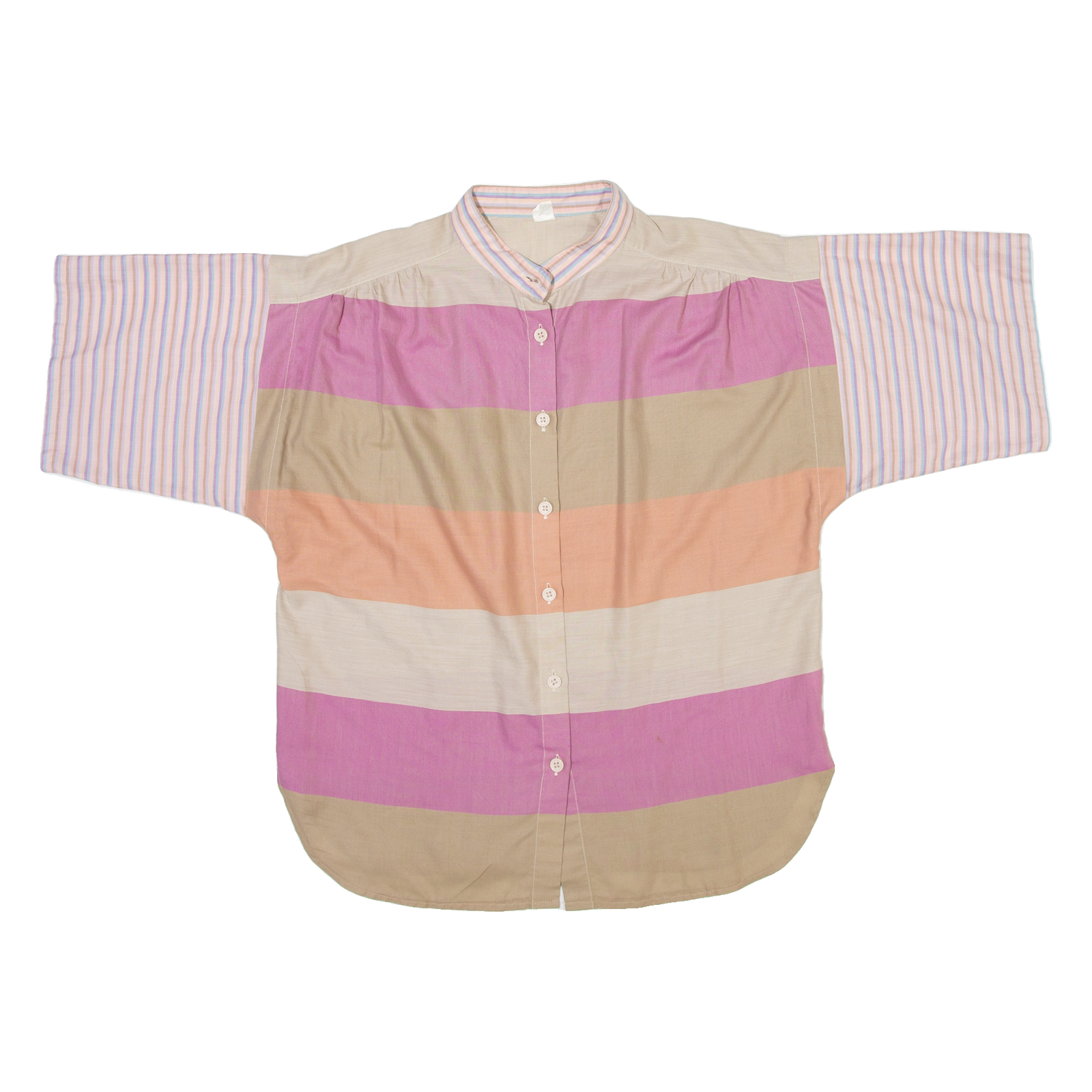 TRU BLOUSE Womens Shirt Purple Striped S Refurbished - N/A refurbished available on Cerqular