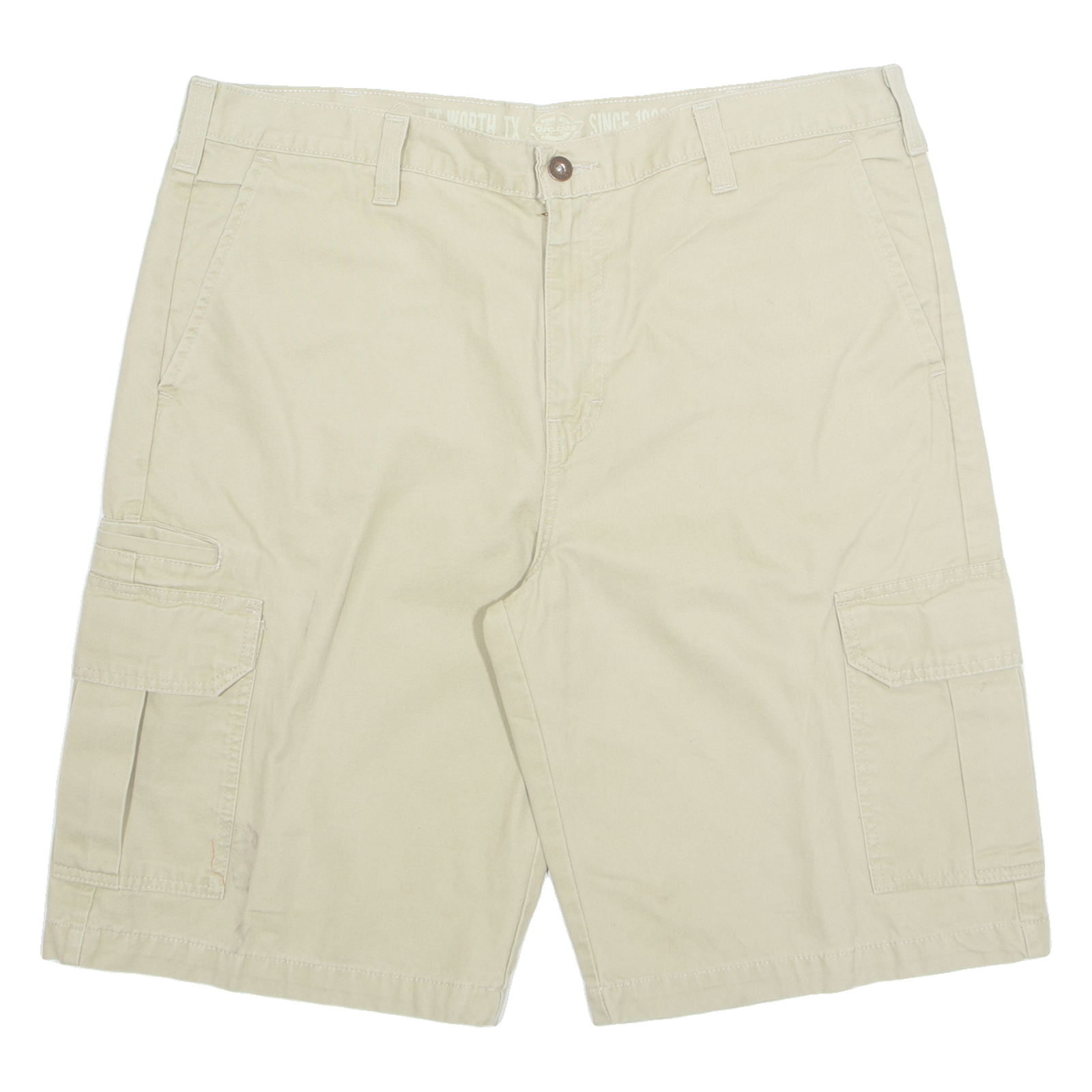 DICKIES Mens Workwear Shorts Beige Relaxed L W37 Refurbished - N/A refurbished available on Cerqular
