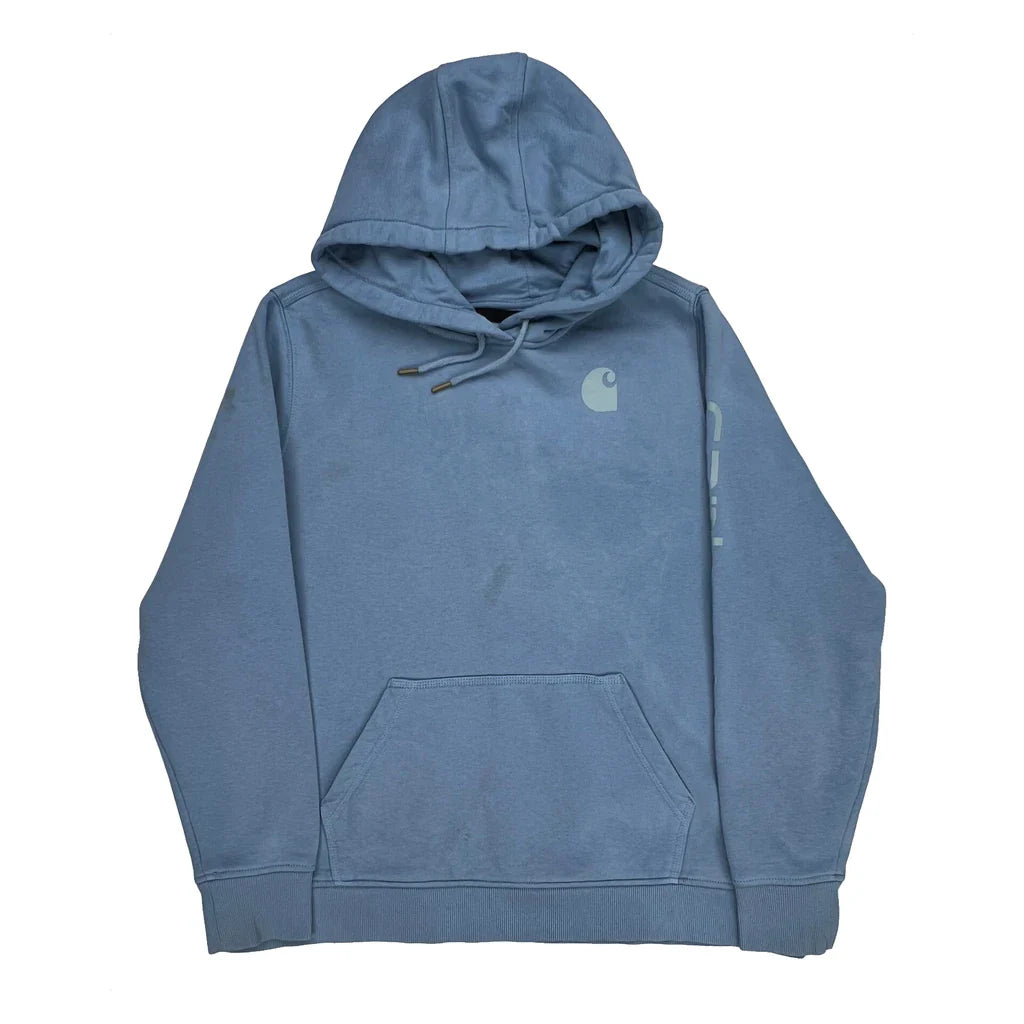 Carhartt Hoodie - 2XL Blue Cotton Refurbished - Thrifted (note: this is a term often used to describe second- refurbished available on Cerqular