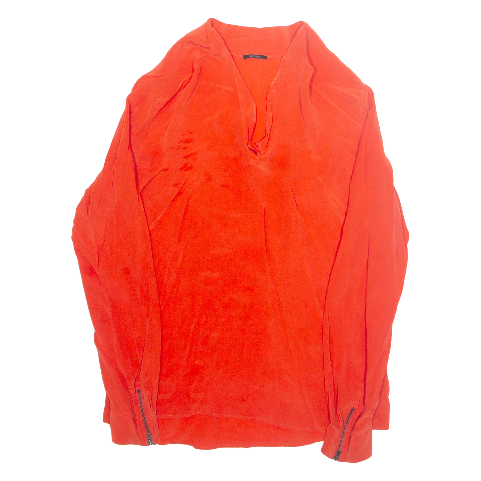 Womens Top Red V-Neck Long Sleeve M Refurbished - N/A refurbished available on Cerqular
