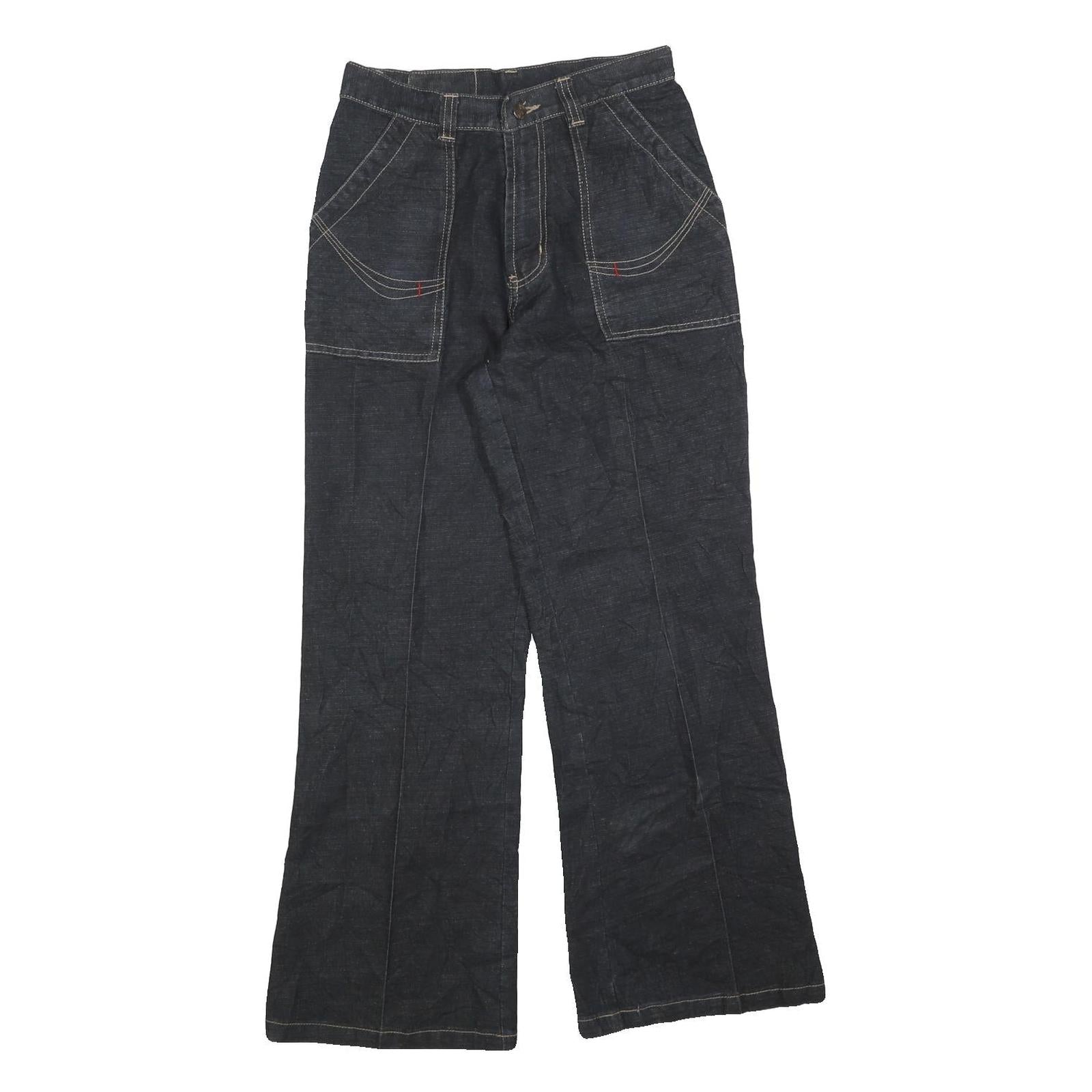 SHANG XING Womens Jeans Blue Relaxed Wide-Leg Denim W26 L30 Casual Comfort Refurbished - N/A refurbished available on Cerqular