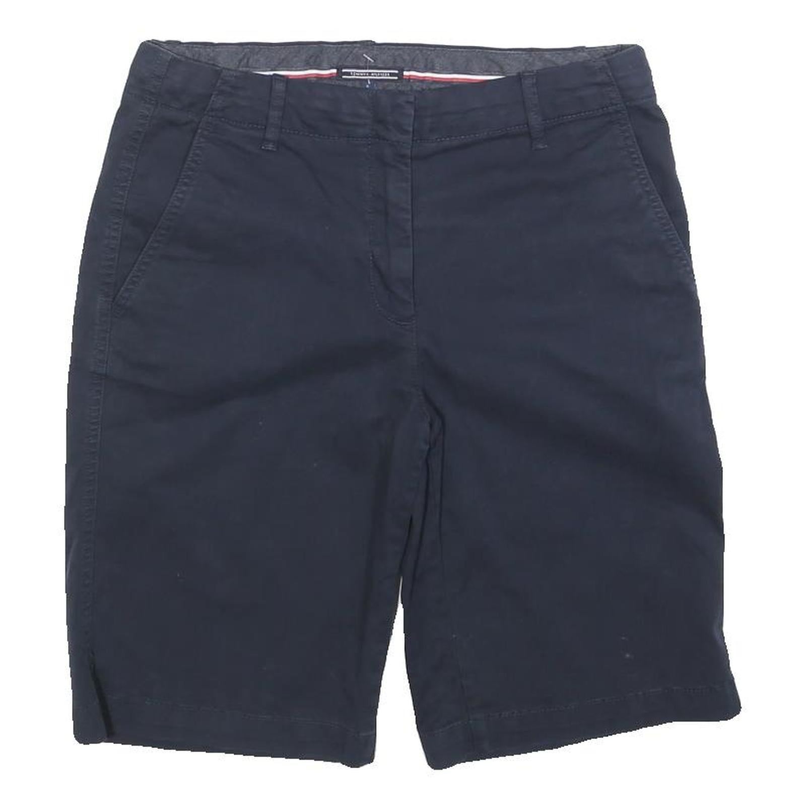 TOMMY HILFIGER Womens Shorts Navy Casual Plain M W30 Lightweight Cotton Blend Refurbished - N/A refurbished available on Cerqular