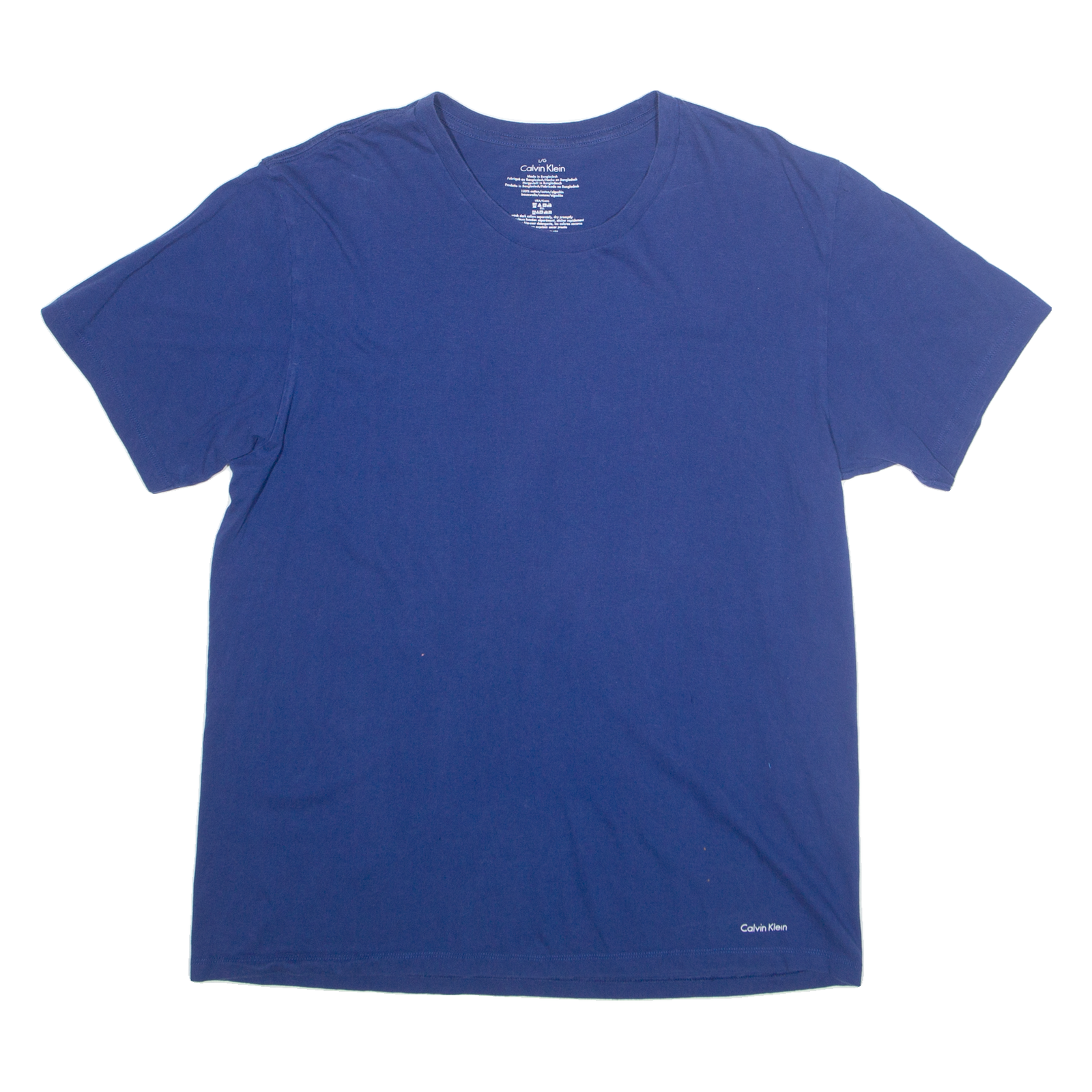CALVIN KLEIN Mens T-Shirt Blue L Refurbished - N/A refurbished available on Cerqular