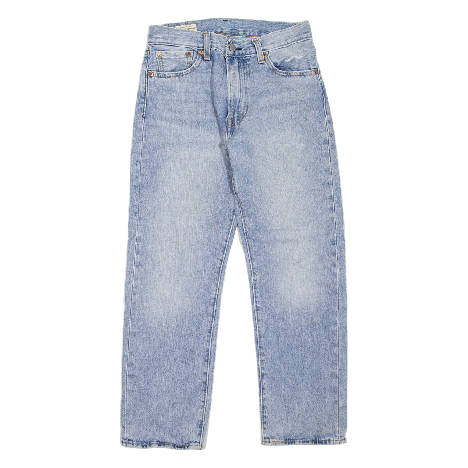 LEVI'S 551 Z BIG E Womens Jeans Blue Regular Straight Stone Wash W28 L26 Refurbished - N/A refurbished available on Cerqular