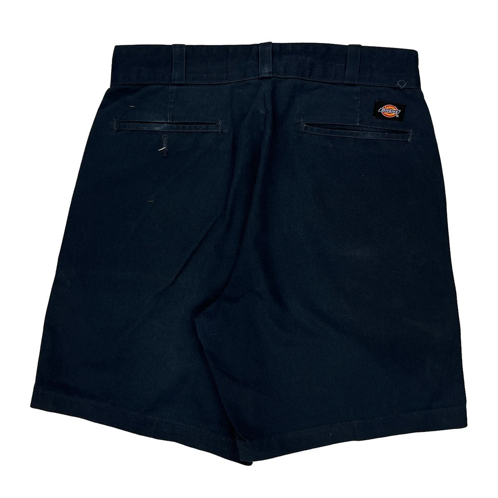 Dickies Shorts - 31W 8L Navy Polyester Blend Refurbished - Thrifted (note: this is a term often used to describe second- refurbished available on Cerqular