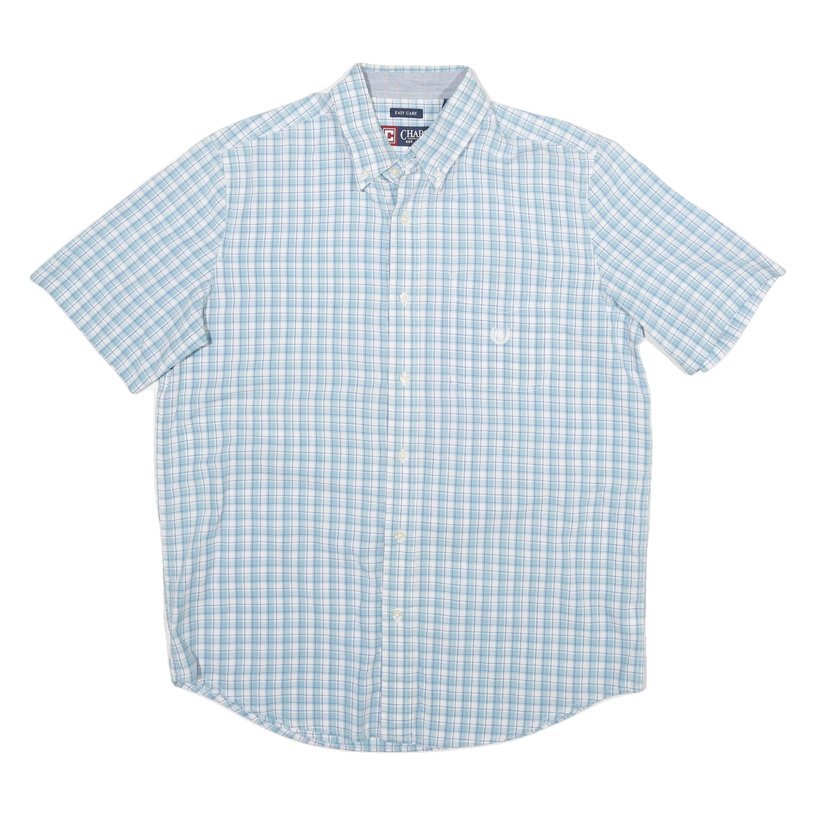 Buy CHAPS Mens Blue & White Checked Short Sleeve Shirt XL Casual Cotton Blend Refurbished - $29.89 CHAPS Mens Blue & White Checked Short Sleeve Shirt XL Casual Cotton Blend Refurbished - N/A refurbished available on Cerqular