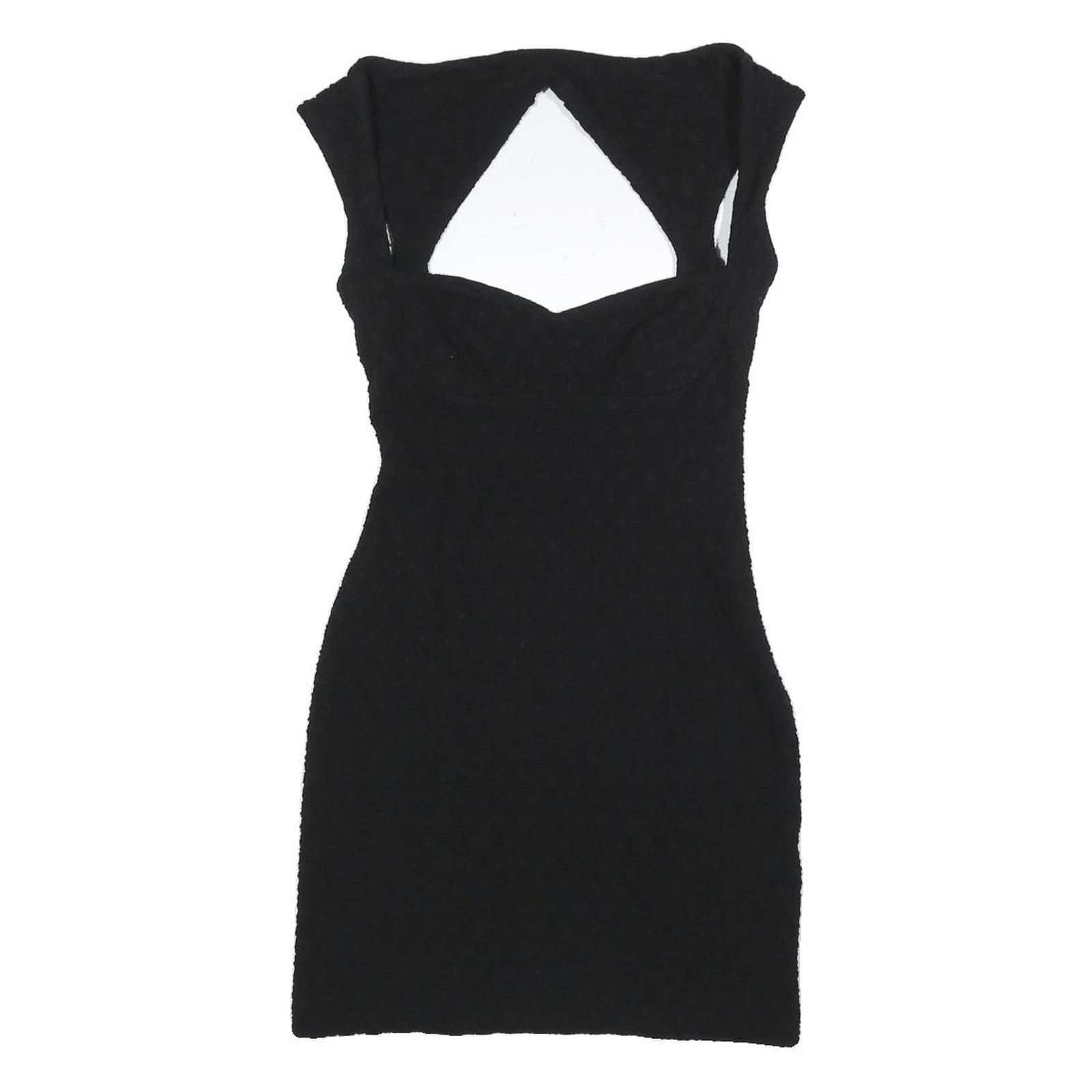 OPENING CEREMONY Womens Black Bodycon Polyester Blend Mini Dress S Cutout Refurbished - N/A refurbished available on Cerqular