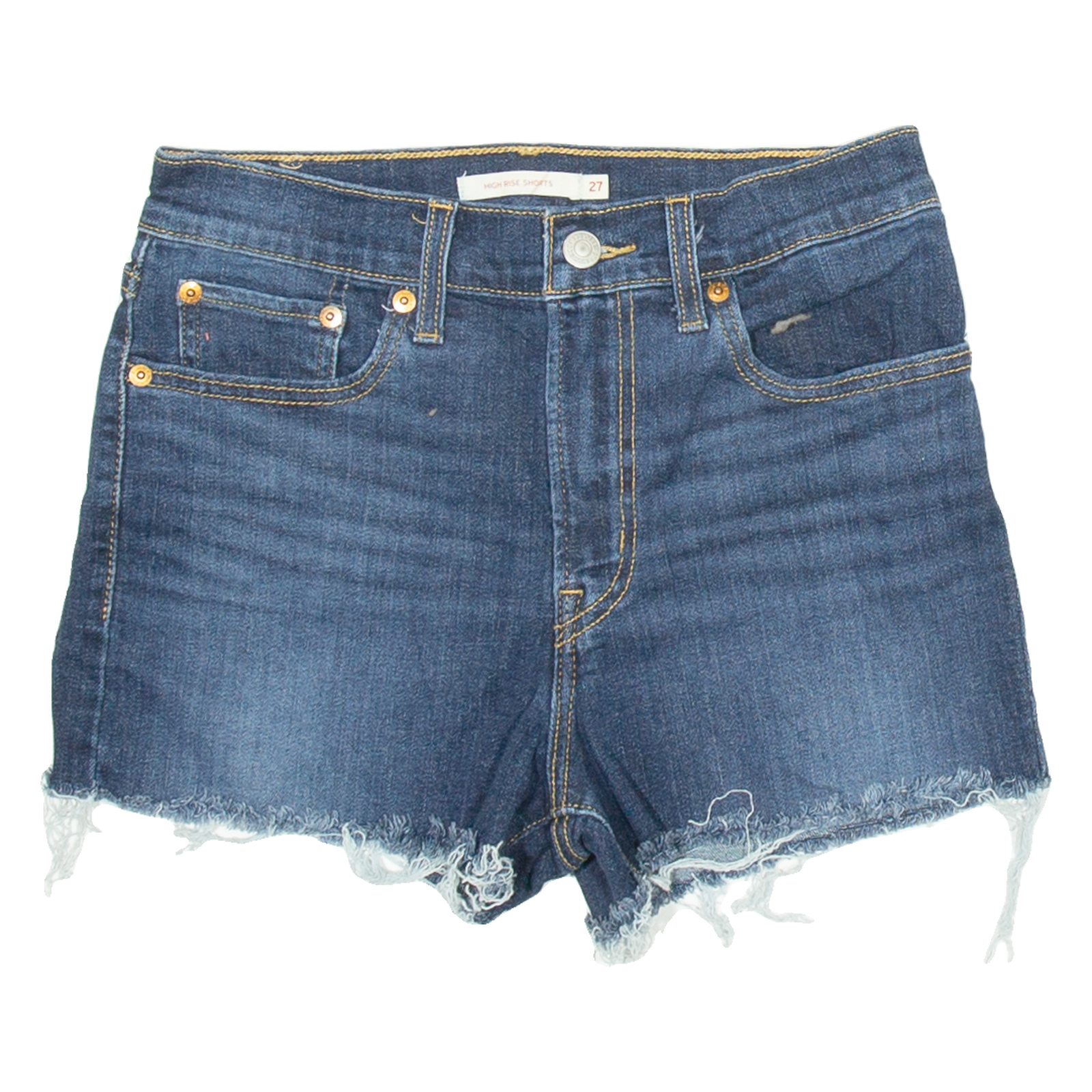 LEVI'S Womens Denim Shorts Blue S W27 Refurbished - N/A refurbished available on Cerqular