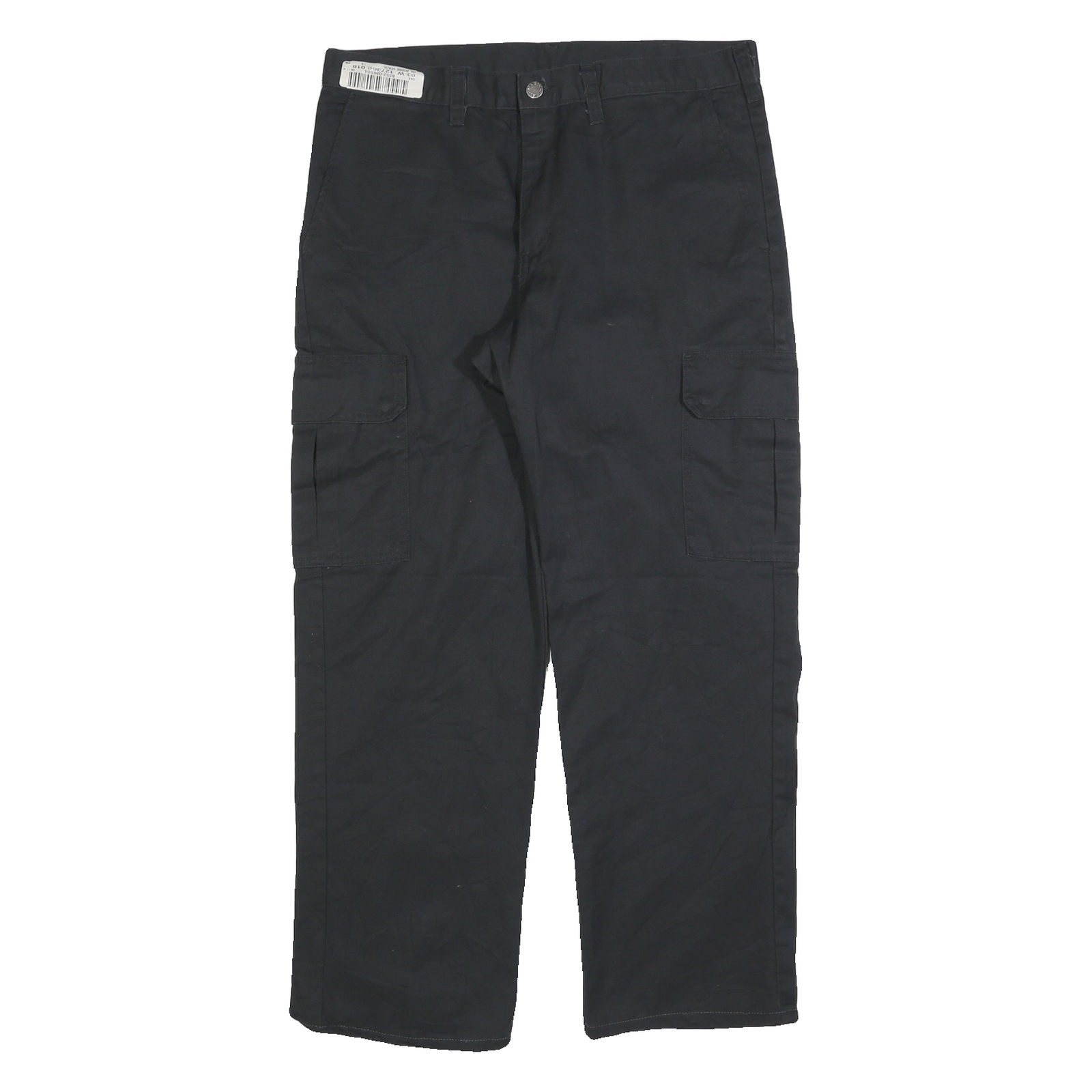 DICKIES Mens Black Regular Fit Workwear Cargo Trousers W34 L28 Zip Closure Refurbished - N/A refurbished available on Cerqular