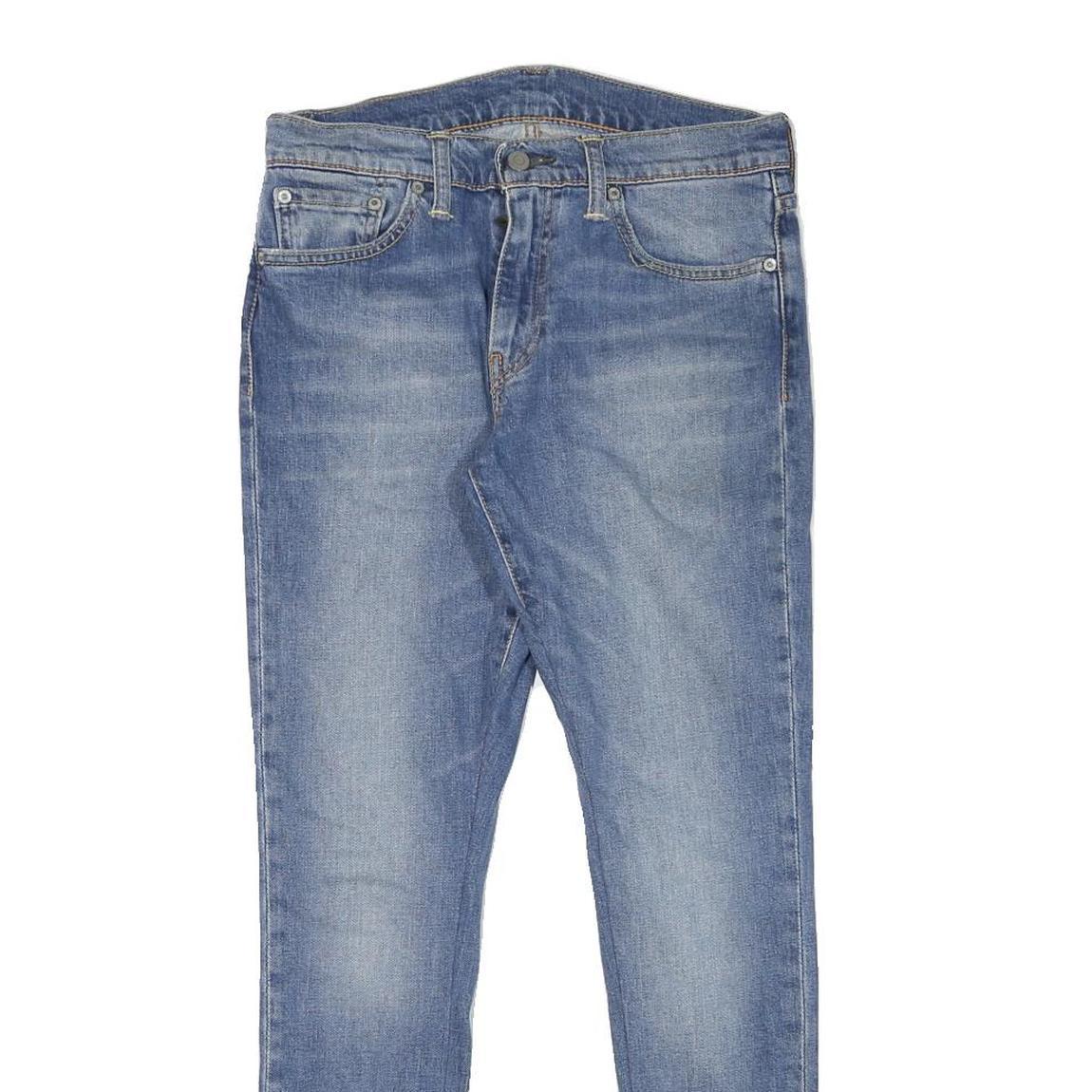LEVI'S Mens Slim Blue Denim Light Wash Jeans W29 L27 Stretch Cotton Blend Zip Refurbished - N/A refurbished available on Cerqular