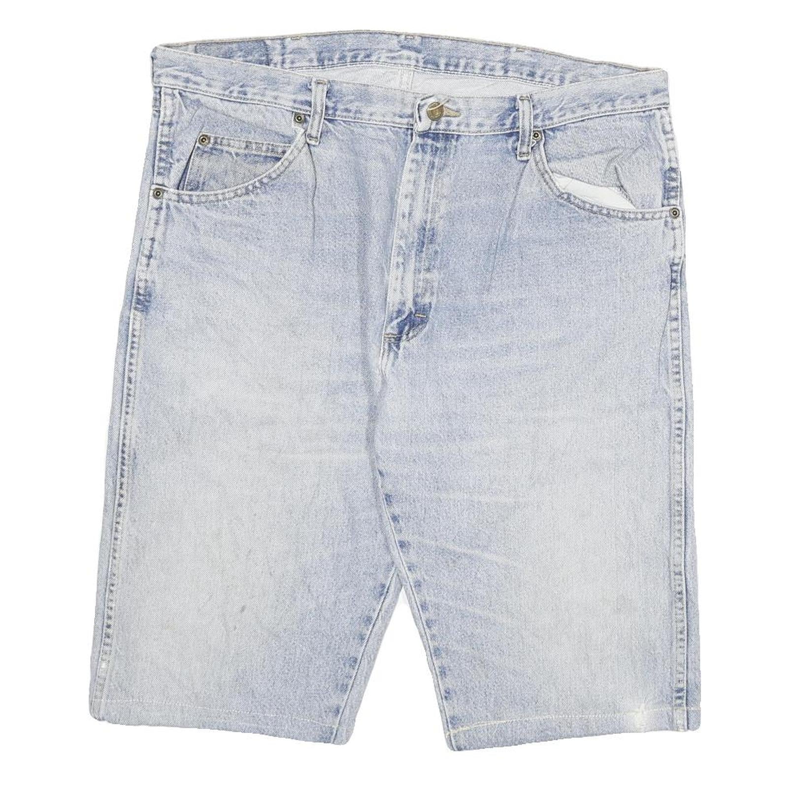 WRANGLER Mens Shorts Blue Denim Casual 2XL W36 Lightweight Relaxed Fit Refurbished - N/A refurbished available on Cerqular