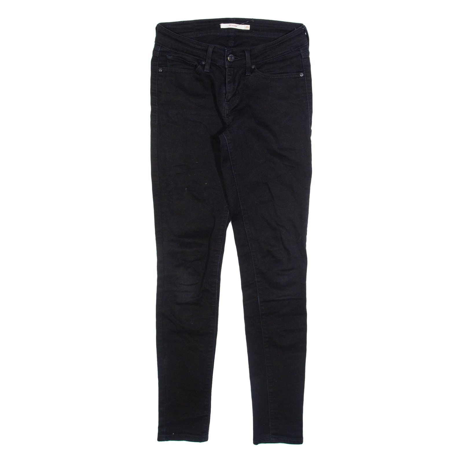LEVI'S 711 Womens Jeans Black Slim Skinny W26 L27 Refurbished - N/A refurbished available on Cerqular