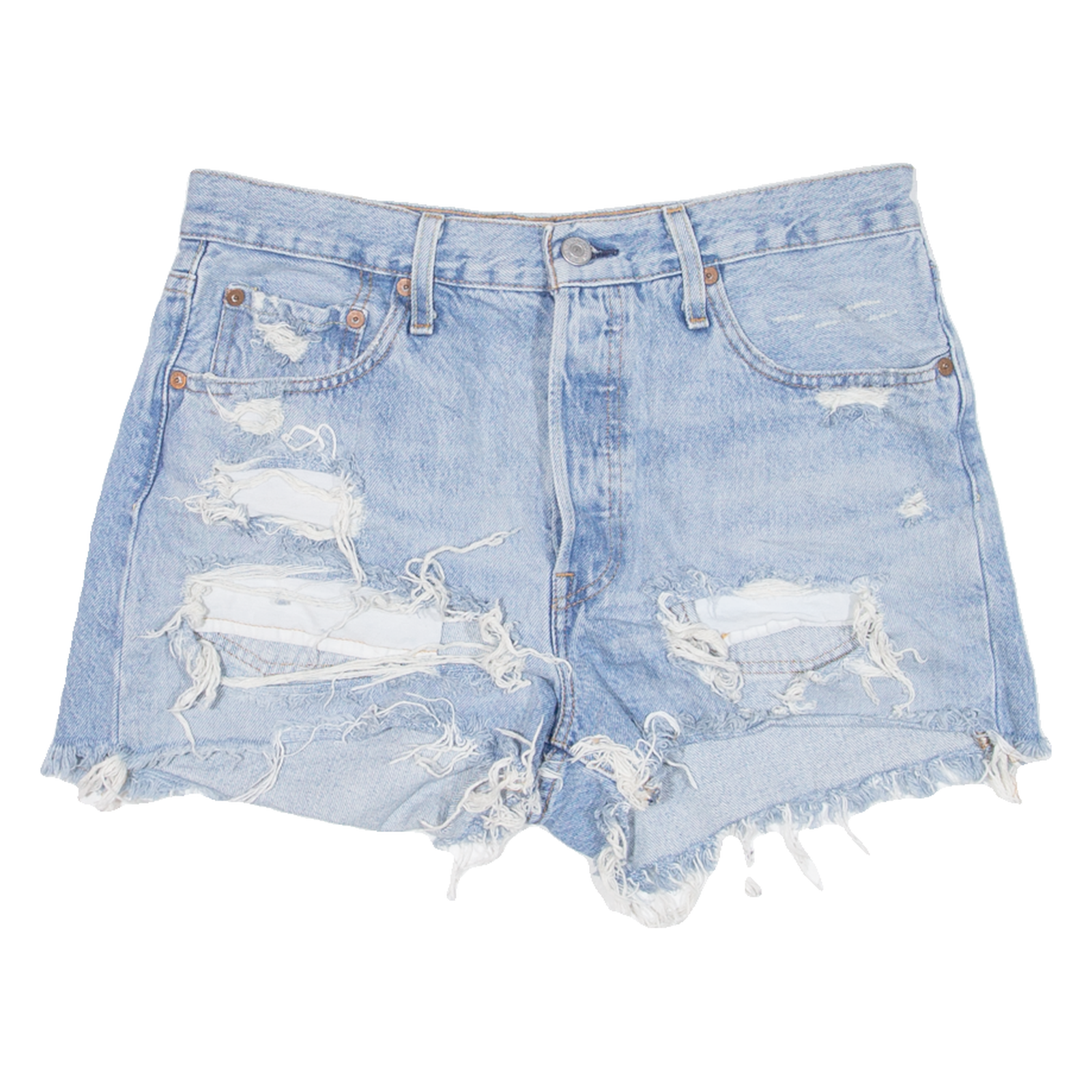 LEVI'S 501 BIG E Womens Denim Shorts Blue S W28 Refurbished - N/A refurbished available on Cerqular