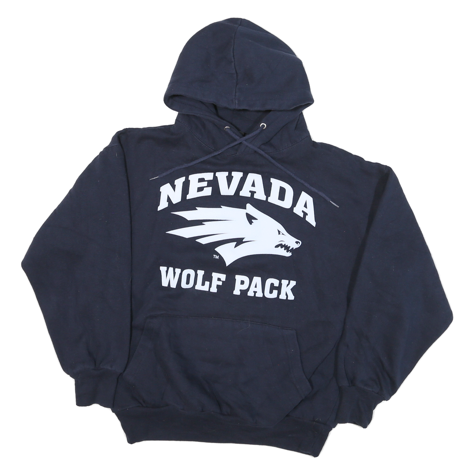 USA Mens Navy Blue Nevada Wolf Pack Pullover Hoodie M Cotton Blend Refurbished - N/A refurbished available on Cerqular