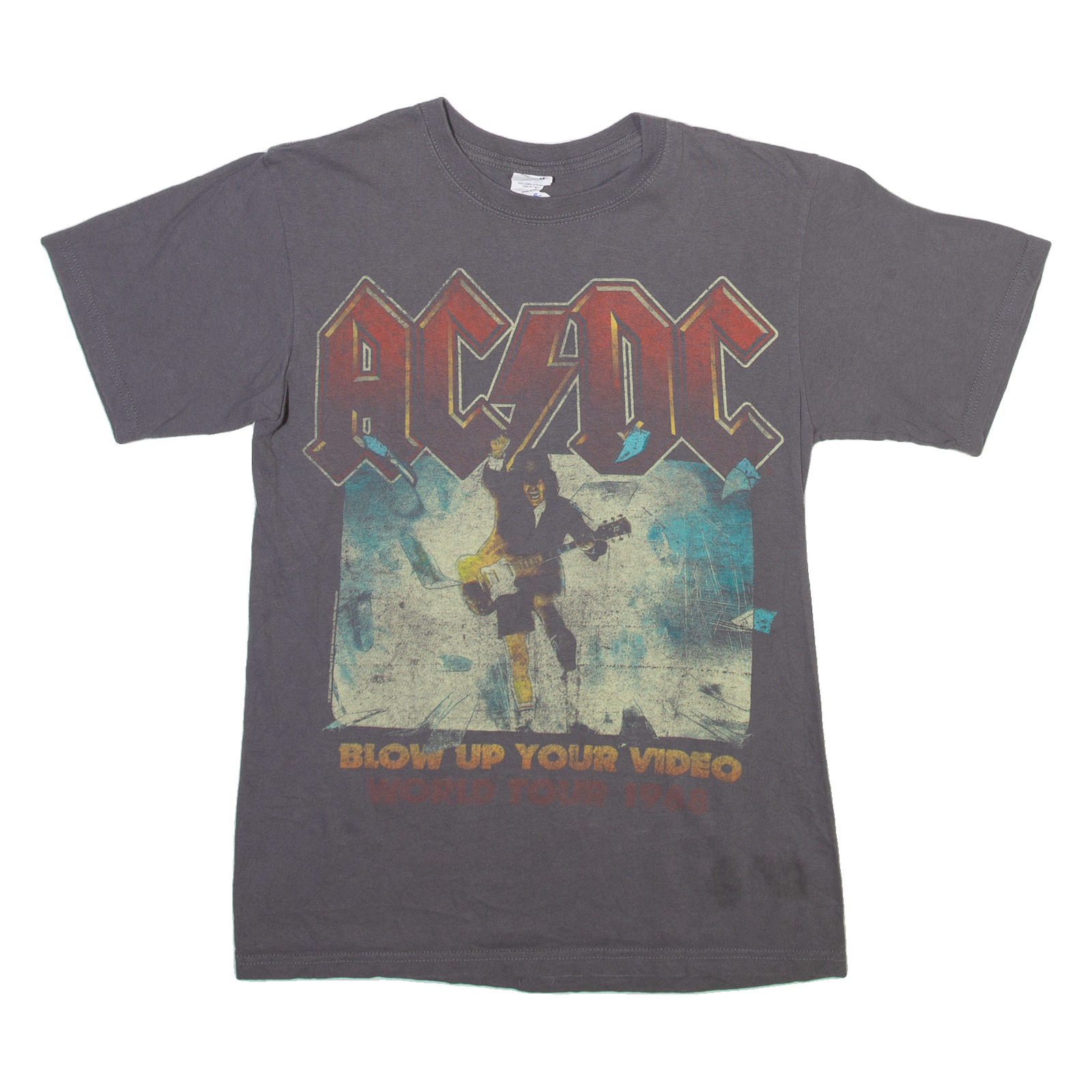 AC/DC Womens Band T-Shirt Grey S Refurbished - N/A refurbished available on Cerqular