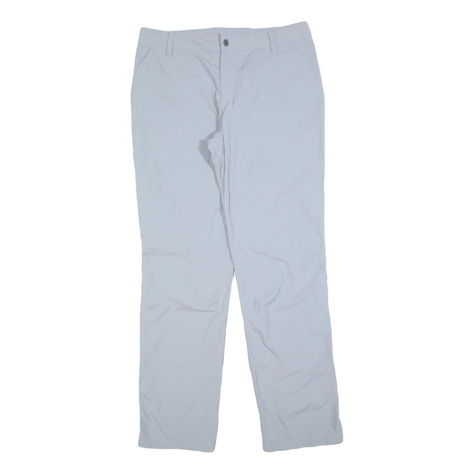 COLUMBIA Womens Polyester Blend Grey Regular Zip Trousers W32 L32 Outdoor Hiking Refurbished - N/A refurbished available on Cerqular
