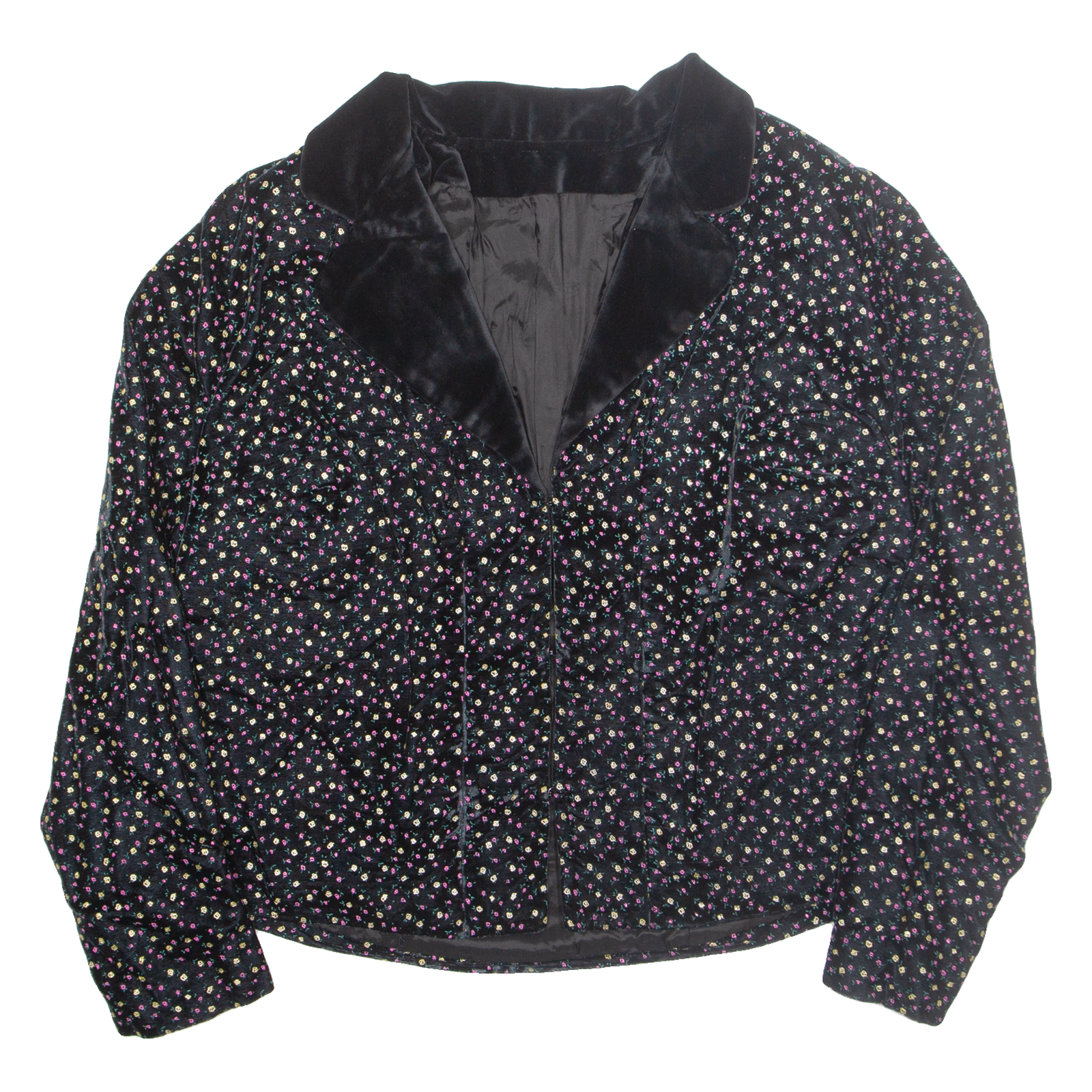Womens Blazer Jacket Black Floral M Refurbished - N/A refurbished available on Cerqular