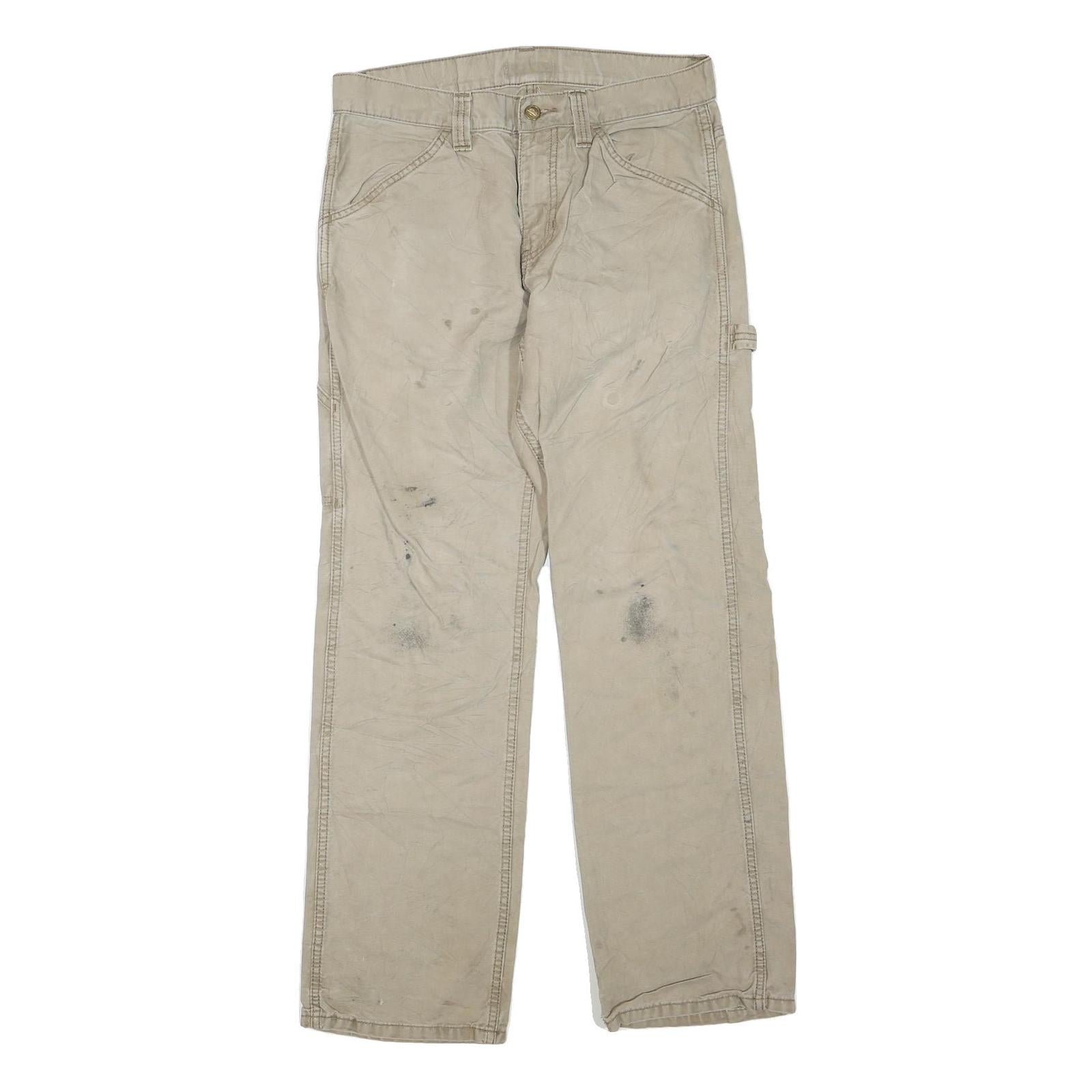Buy DICKIES Mens Cotton Blend Beige Workwear Regular Straight Trousers W32 L30 Refurbished - $40.29 DICKIES Mens Cotton Blend Beige Workwear Regular Straight Trousers W32 L30 Refurbished - N/A refurbished available on Cerqular
