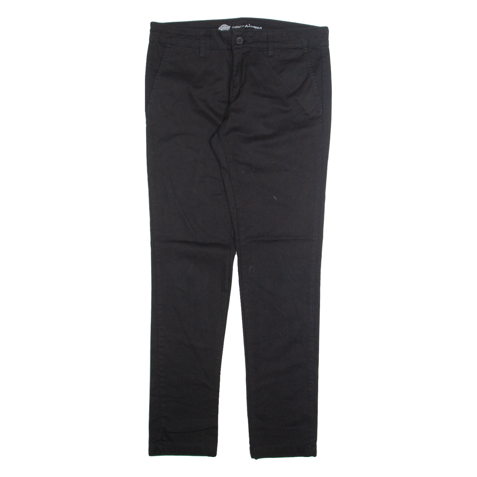 DICKIES Chino Womens Trousers Black Regular Tapered W32 L32 Refurbished - N/A refurbished available on Cerqular