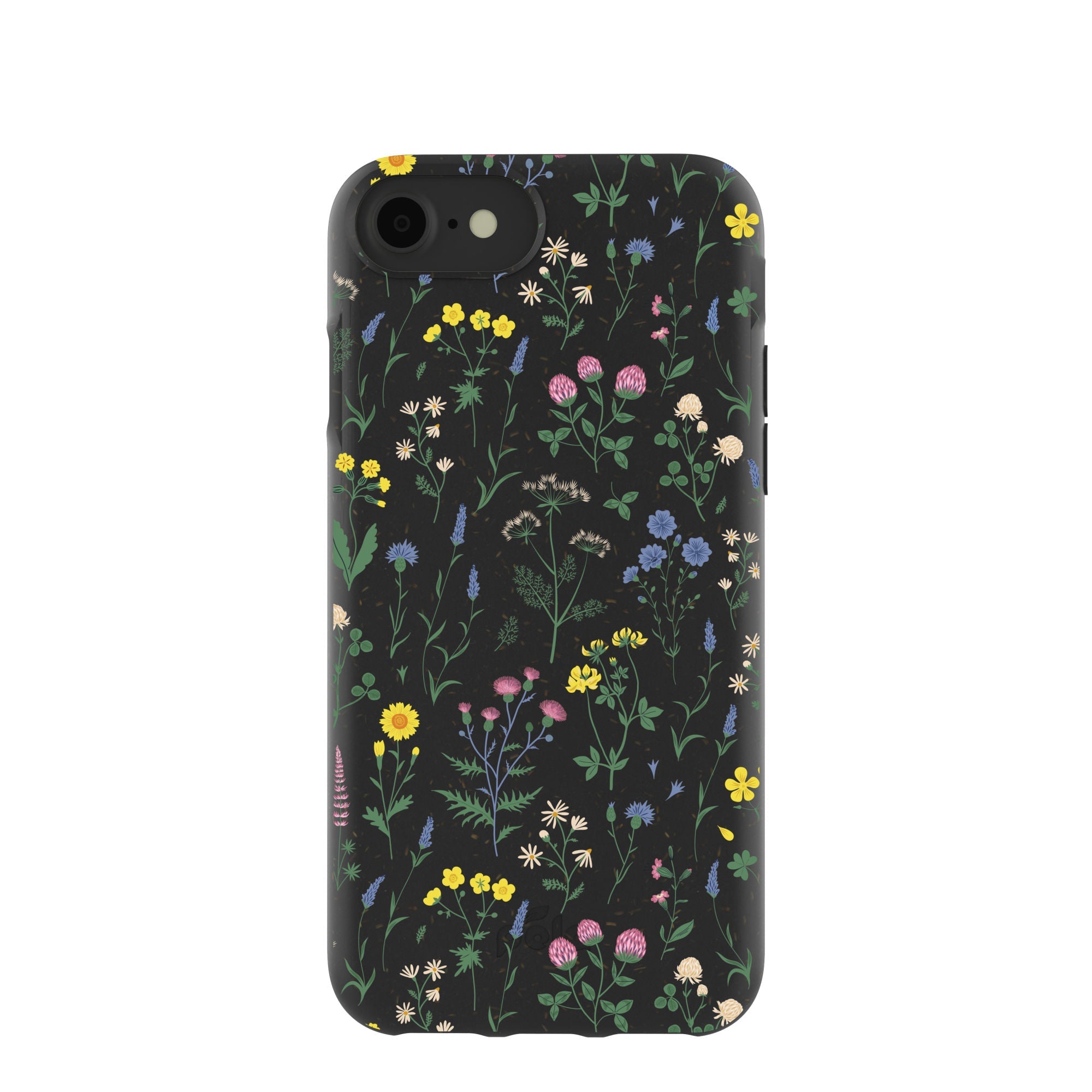 Black Shadow Blooms iPhone 6/6s/7/8/SE Case Refurbished - Pela Case refurbished available on Cerqular